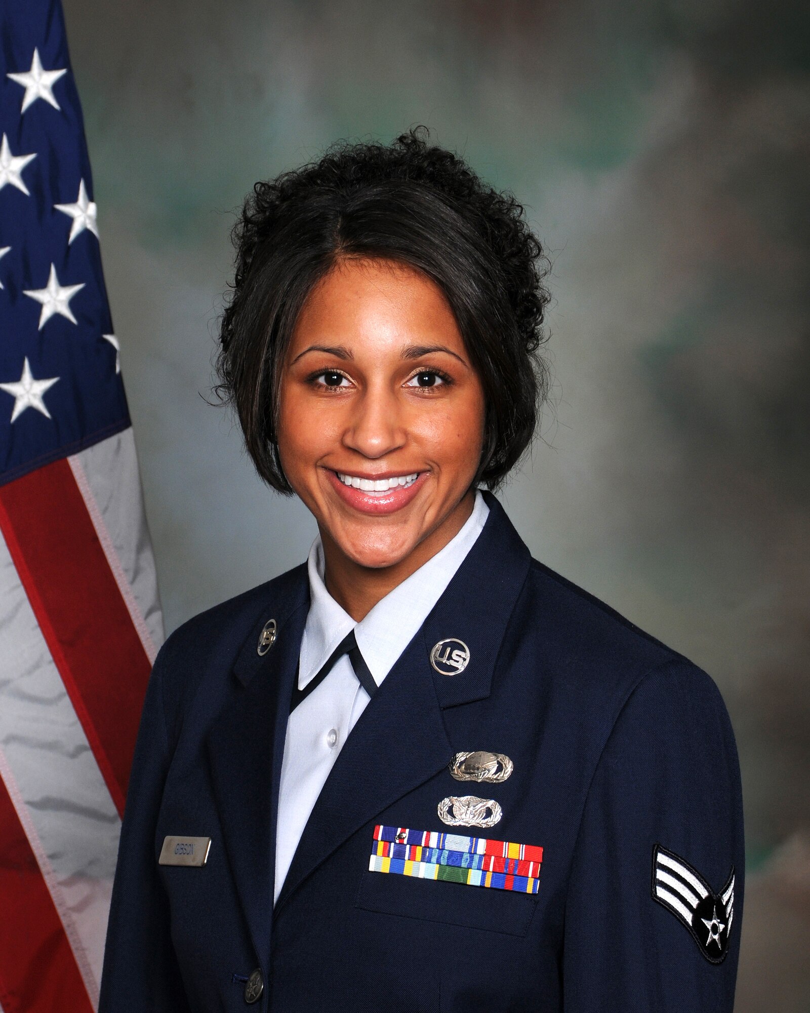 Senior Airman Caressa M. Gibson, 175th Force Support Squadron, was named the 2011 Maryland Air National Guard Outstanding Airman of the Year during the annual Airman Recognition Ceremony. The ceremony was held at Warfield Air National Guard Base, Baltimore, Md. on December 5, 2010. (U.S. Air Force Photo by Tech. Sgt. Chris Schepers/Released)
