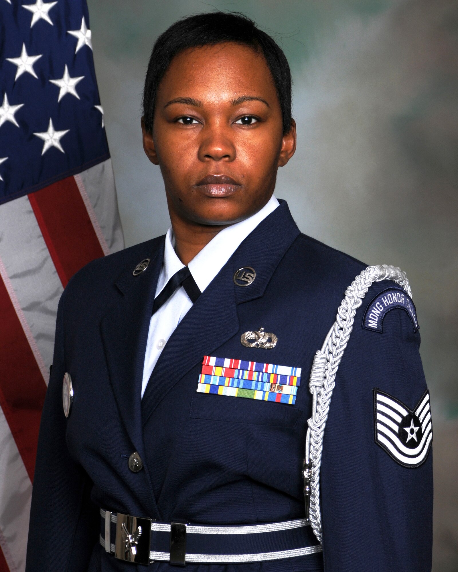 Tech Sgt. Kandyce J. O’Meally, 135th Maintenance Operations Flight, was named the 2011 Maryland Air National Guard Outstanding Honor Guard Member of the Year during the annual Airman Recognition Ceremony. The ceremony was held at Warfield Air National Guard Base, Baltimore, Md. December 5, 2010. (U.S. Air Force Photo by Tech. Sgt. Chris Schepers/Released)