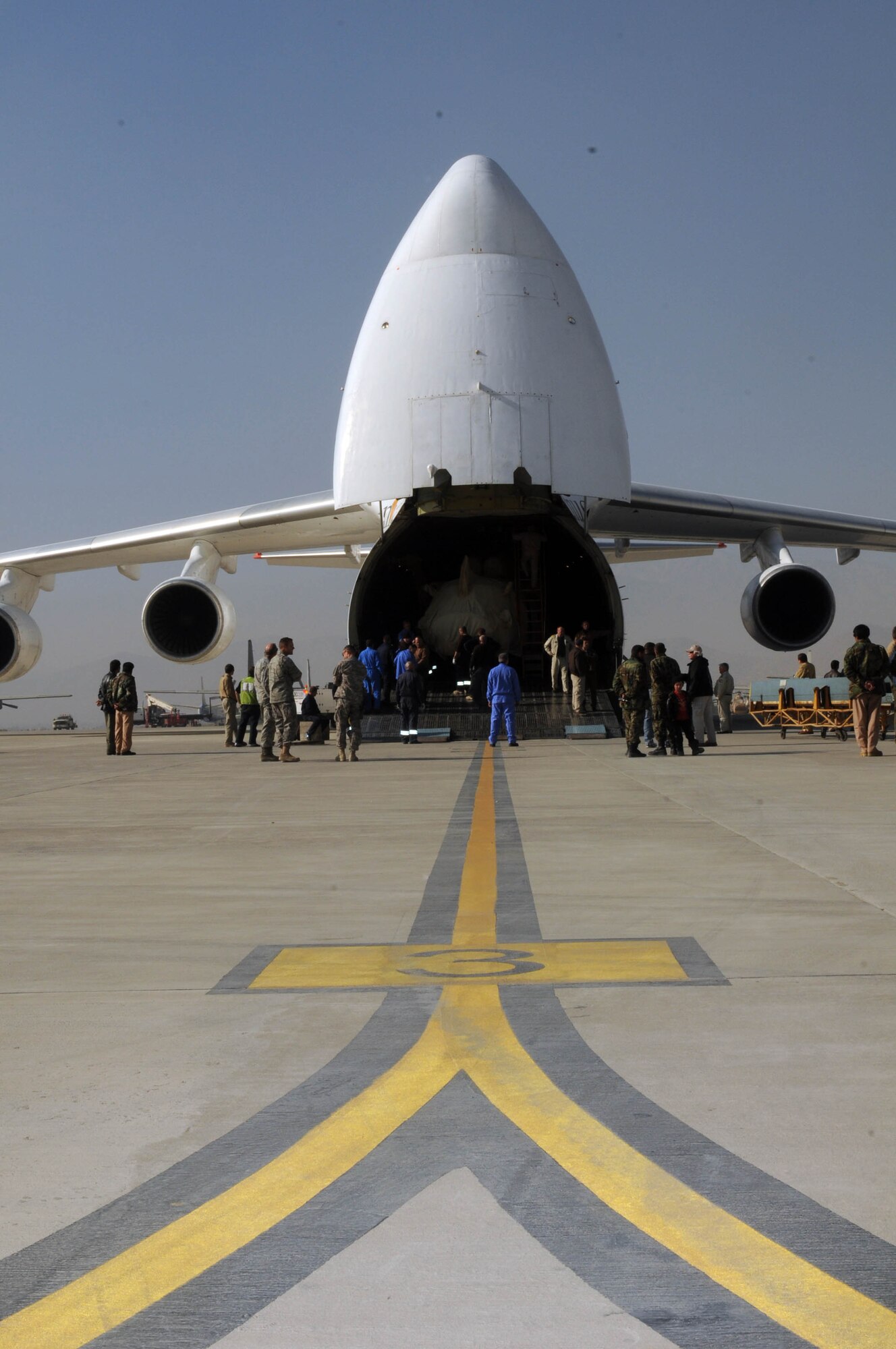 101210-N-9914P-002 KABUL, Afghanistan - The Afghan Air Force accepts delivery of four Mi-17s V5 helicopters at the air force base in Kabul  on Dec. 10.  (U.S. Navy photo by Mass Communication Specialist 2nd Class Vladimir Potapenko/ RELEASED).