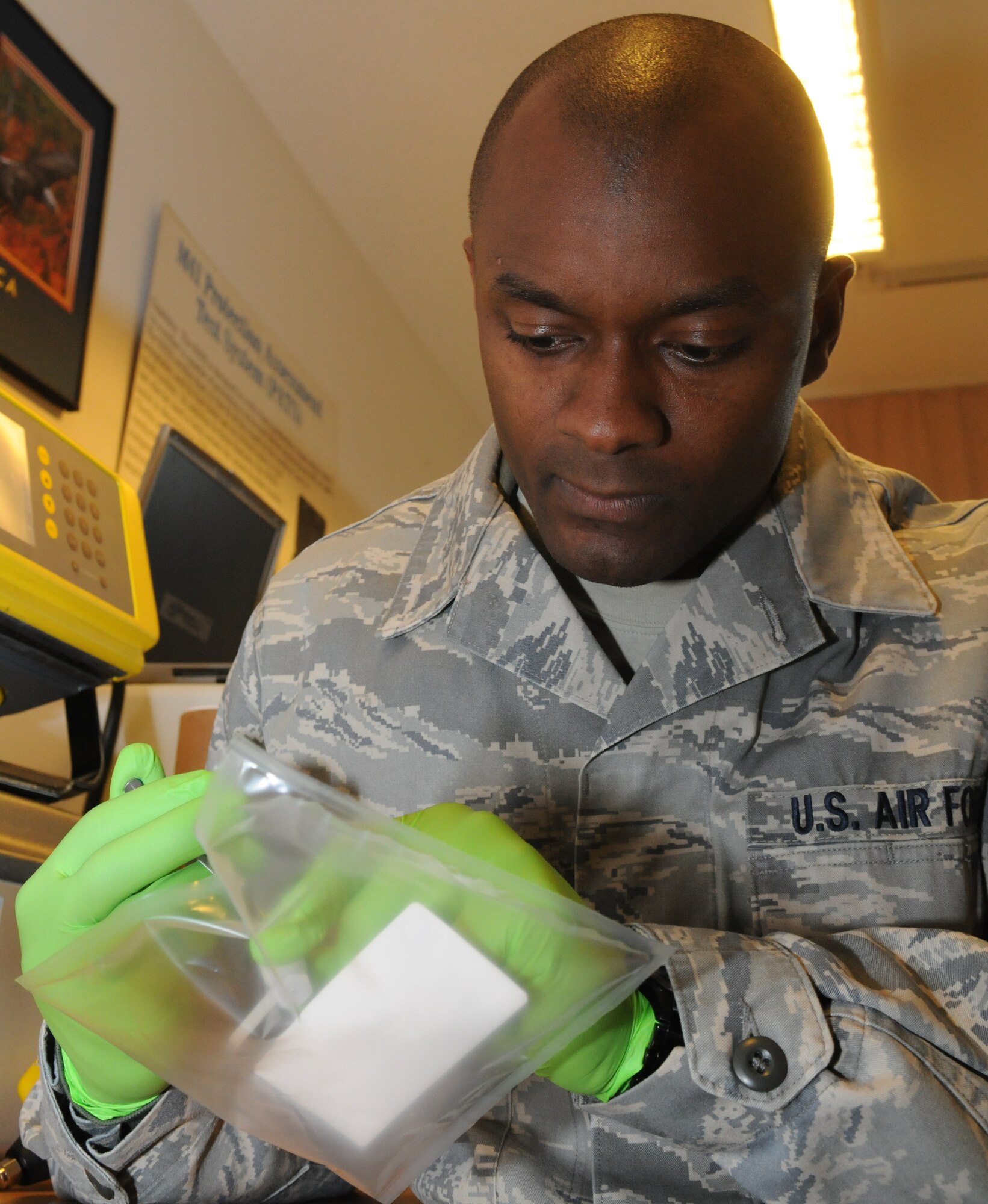 SPANGDAHLEM AIR BASE, Germany – Staff Sgt. Isaac Concey, 52nd Aerospace Medicine Squadron bioenvironmental engineering craftsman, is the Top Saber Performer for the week of Dec. 10-16. (U.S. Air Force photo/Senior Airman Nick Wilson) 