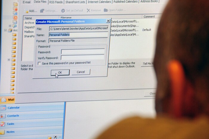 To prepare for the AFNet migration, reduce the size of your mailbox. Move older e-mails to a locally stored personal folder. Accounts exceeding size limits will be unable to send/receive messages. (U.S. Air Force photo/Staff Sgt. Daniel Bowles)