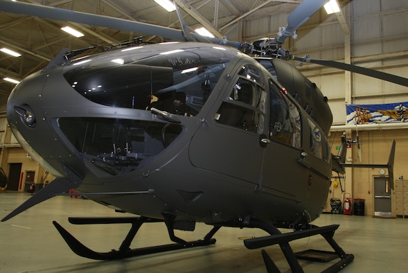 The UH-72A Lakota Helicopter is the newest aircraft to join the Georgia Army Guard Aviation fleet. They will provide the Georgia guard with additional support capabilities for homeland security and homeland defense missions. (U.S. Air Force Photo/Don Peek)