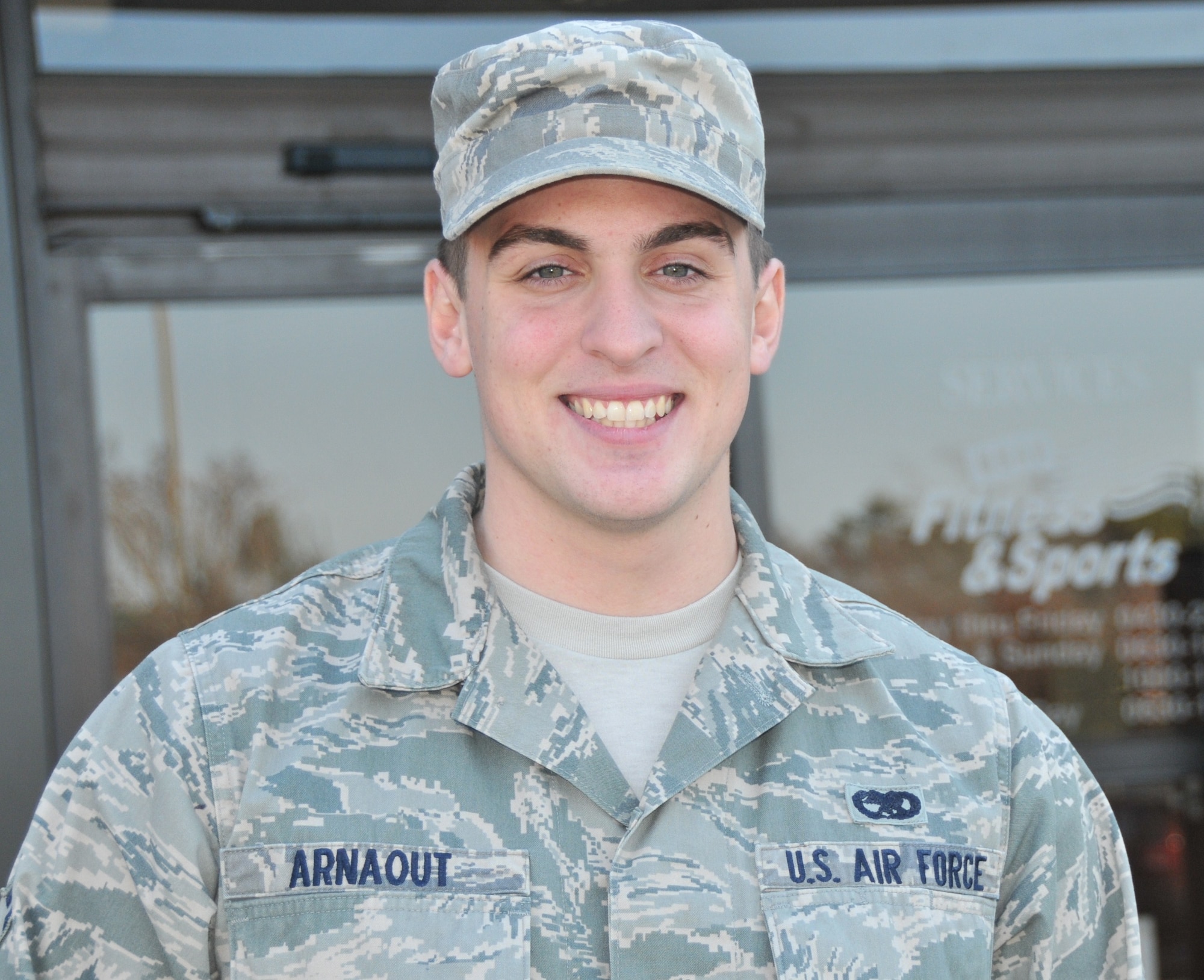 Airman 1st Class Maroun Arnaout, 437 MXS Precision Measurement Equipment Laboratory technician.