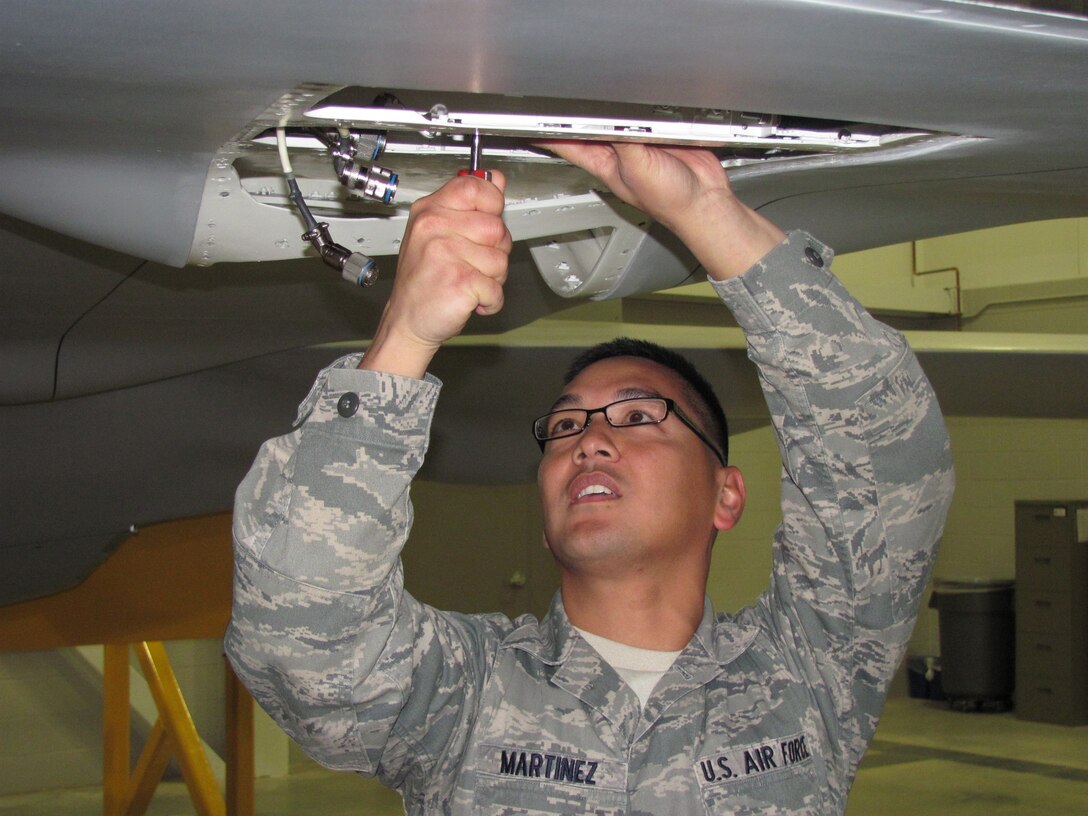 Airman Martinez, 365th Training Squadron, earned the Ace award upon completion of the F-22 Avionics course at Sheppard Air Force Base, Texas. He maintained a 100 percent average through eight blocks of instruction. Airman Martinez is the fourth Airman to accomplish since the F-22 Avionics course started in 2008. He will become a member of the 94th Aircraft Maintenance Unit at Langley Air Force Base, Va. (Courtesy photo)                               