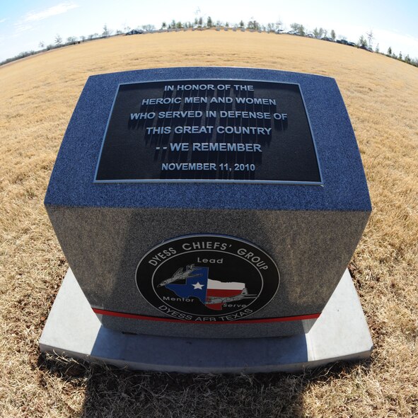 ABILENE, Texas— A headstone donated by Dyess chiefs sits in its new resting spot Dec. 7 at the Texas State Veterans Cemetery at Abilene here. Dyess chiefs donated a headstone to the cemetery to honor servicemembers and fallen comrades. (U.S Air Force photo/ Airman 1st Class Shannon Hall)