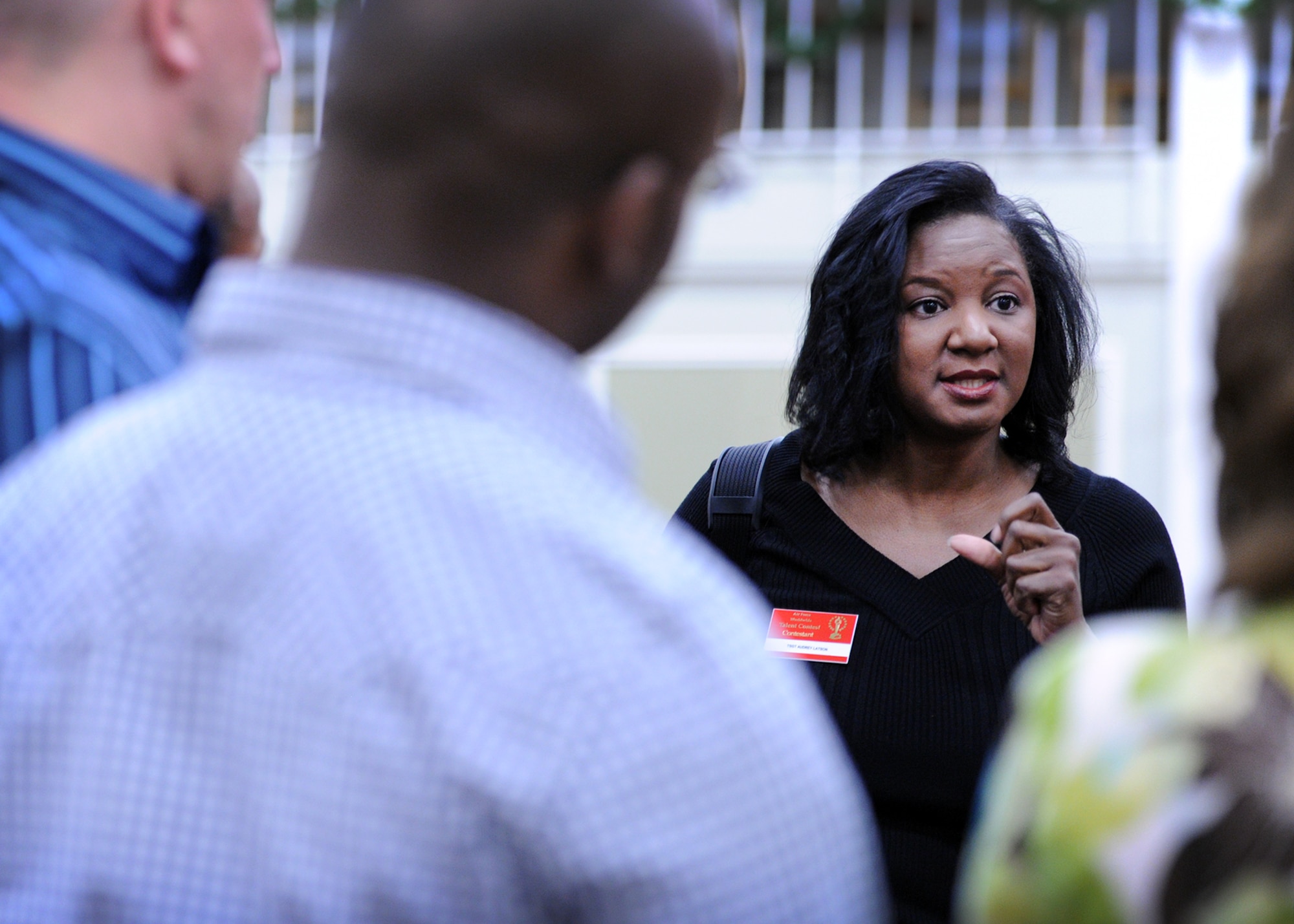 Tech. Sgt. Audrey Latson auditions for Tops in Blue at Lackland AFB, Texas, Dec. 6-13.