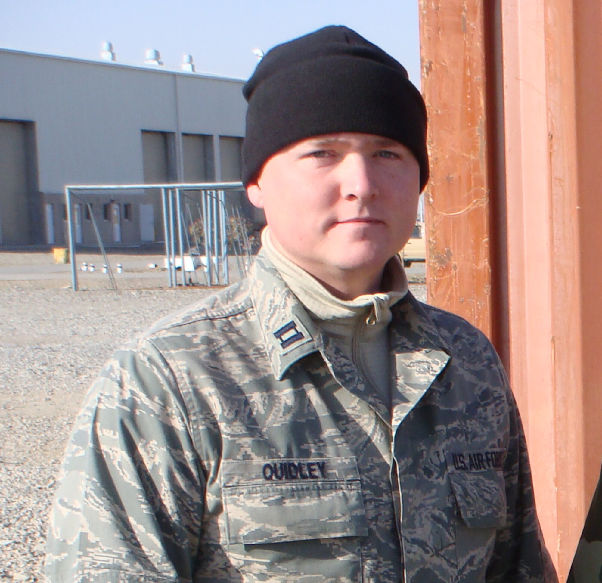 Captain Eric Quidley, 374th Mission Support Group executive officer, was
deployed as the lead logistician with the 2nd Brigade, 205th Corps in
Afghanistan and is included in the recently released Air Force 2010
Portraits in Courage. (Courtesy photo)                               