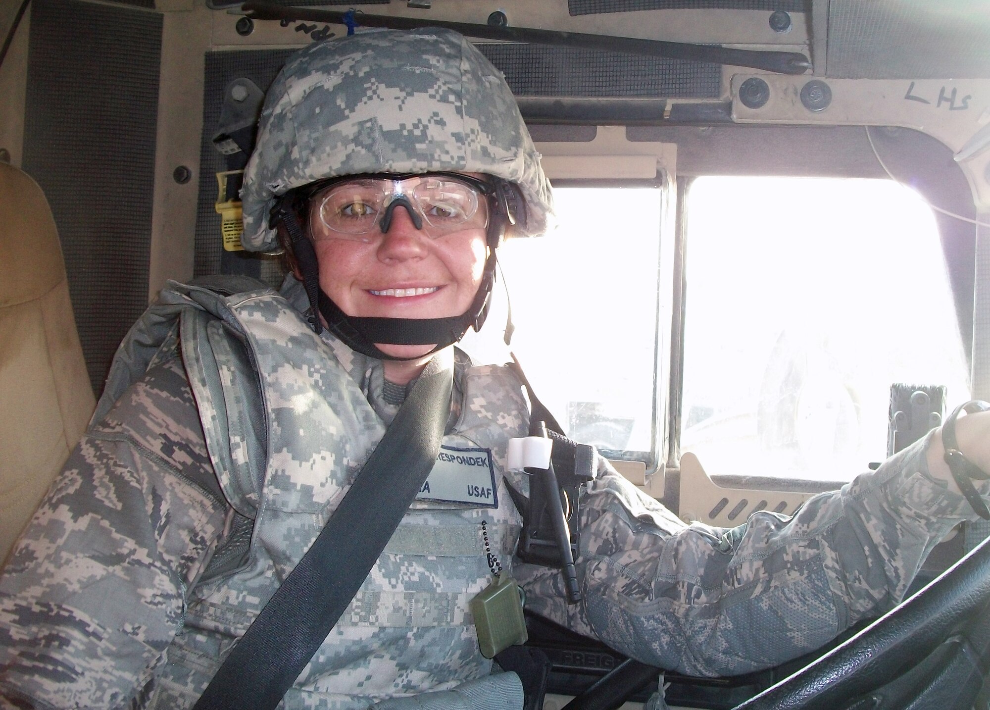 Senior Airman Jada Respondek is deployed from the 86th Vehicle Readiness Squadron; Ramstein Air Base, Germany.