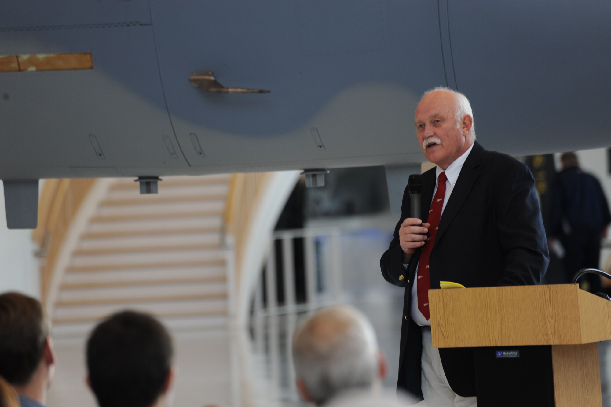 Retired Col.  Lars Granath spoke about how he started flying the F-15 Eagle and his part in the Oregon Air National guard acquiring the F-15A that was being dedicated. Aircraft 73-089 was dedicated to the Evergreen Aviation Museum Nov 11, 2010. 73-089 was the oldest flying F-15 Eagle retiring at thirty six years of service. One of the first production aircraft, 089 had a uniqueness that both the maintenance and pilots loved. (US Air Force Photograph by Tech. Sgt. Greg Neuleib)