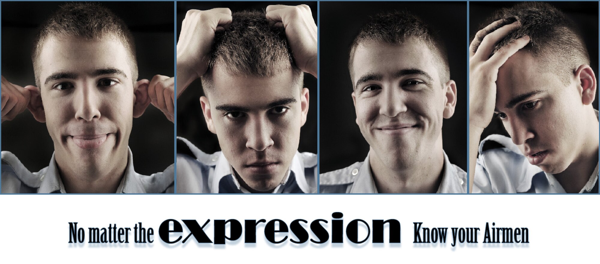 MOODY AIR FORCE BASE, Ga.--  Facial expressions can convey information about emotion, mood, and ideas. It is imperative that as a supervisor, friend or fellow Airmen that we pick up on these expressions. When a person thinks about harming themselves, it's not just a warning sign but a cry for help. (U.S. Air Force illustration/Airman 1st Class Joshua Green)(RELEASED)
