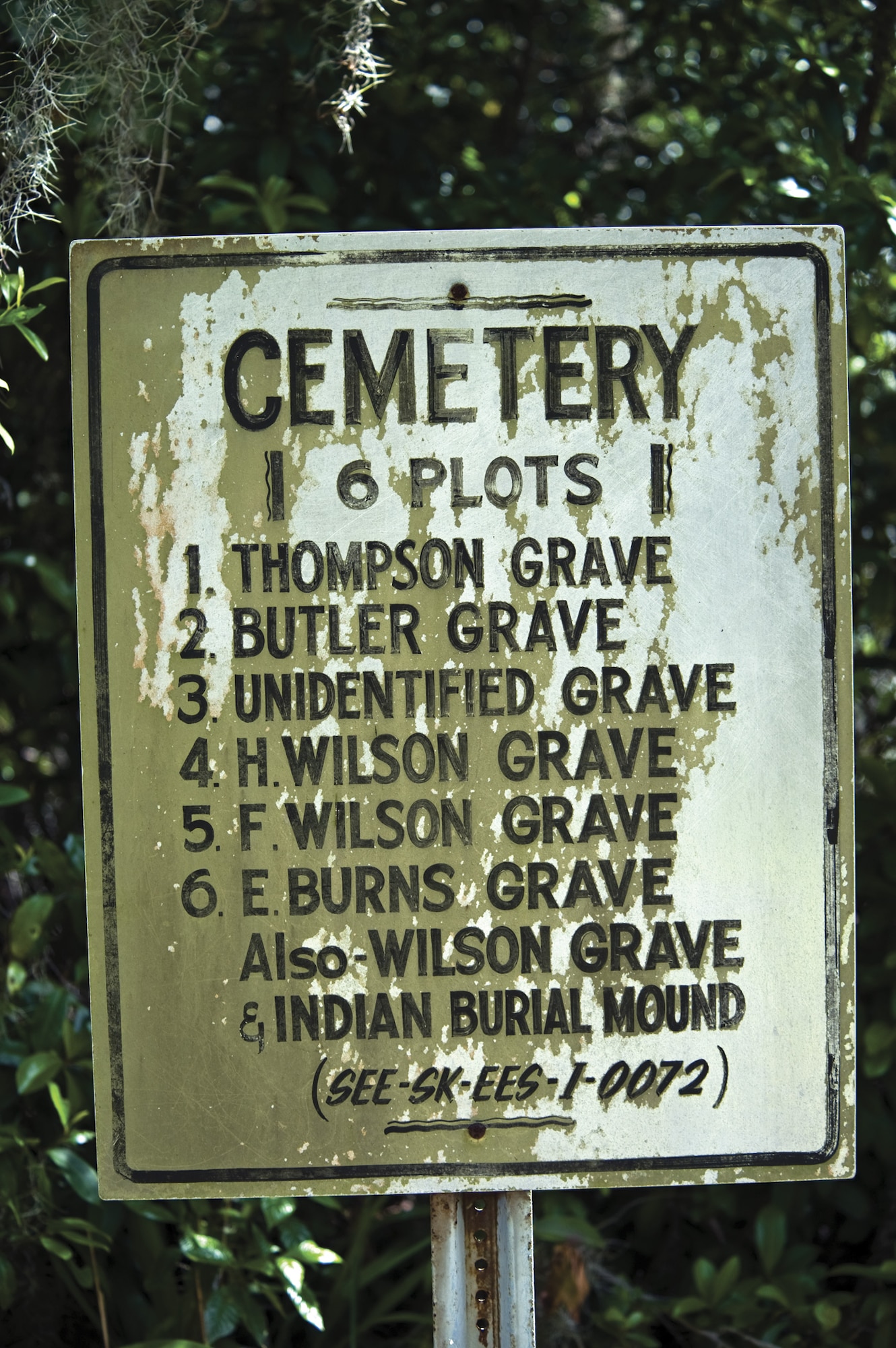 Grave sites of Cape Canaveral?s first residents remain on military grounds in cemeteries around base. Mr. Penders is responsible for the upkeep and protection of these areas and historic launch complexes and launch-related buildings. (U.S. Air Force photo/Tech. Sgt. Bennie J. Davis III)
