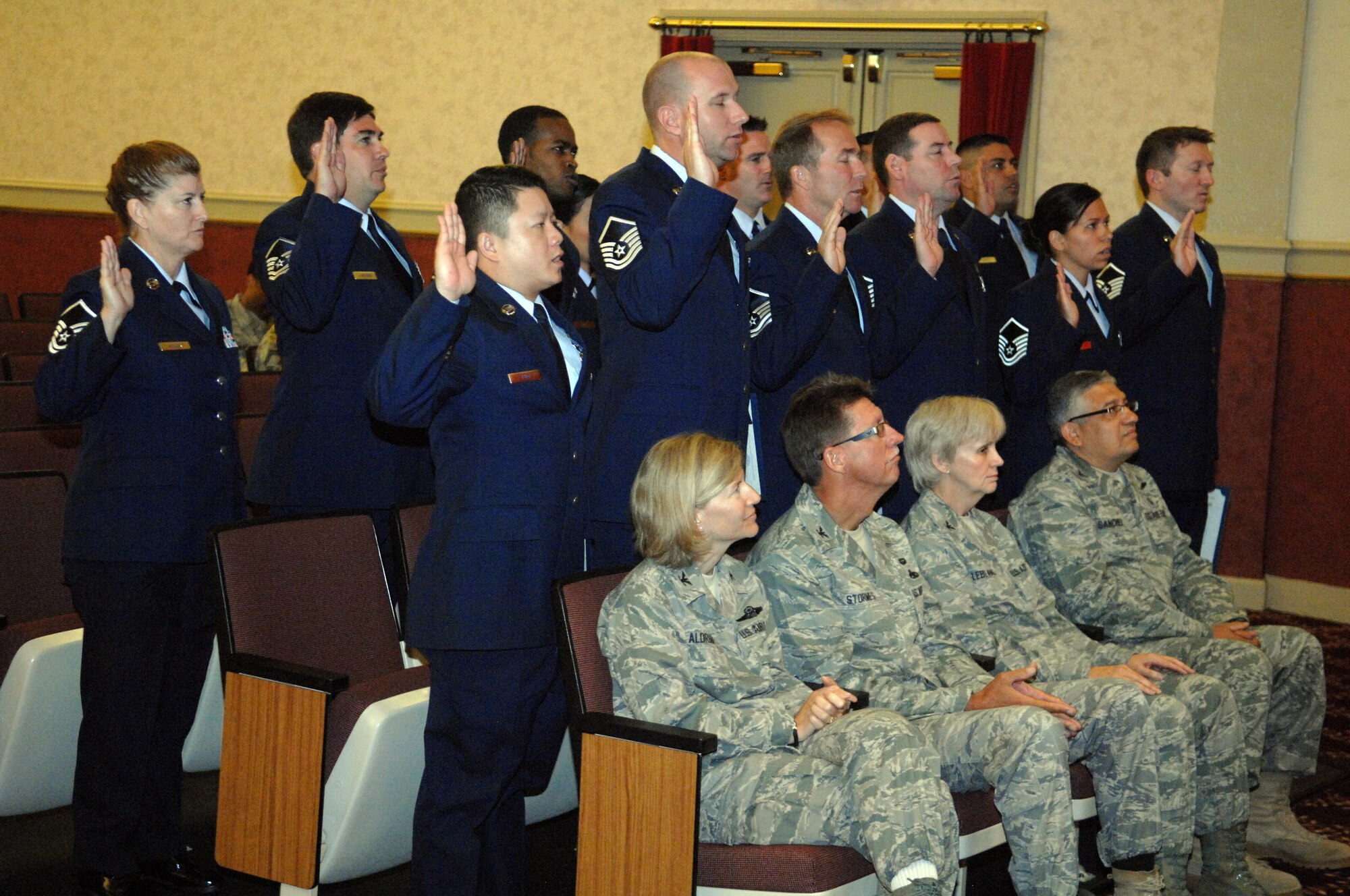 NCO and SNCO Induction Ceremony. (U.S. Air Force photo by SSgt Keith Lawson) 

