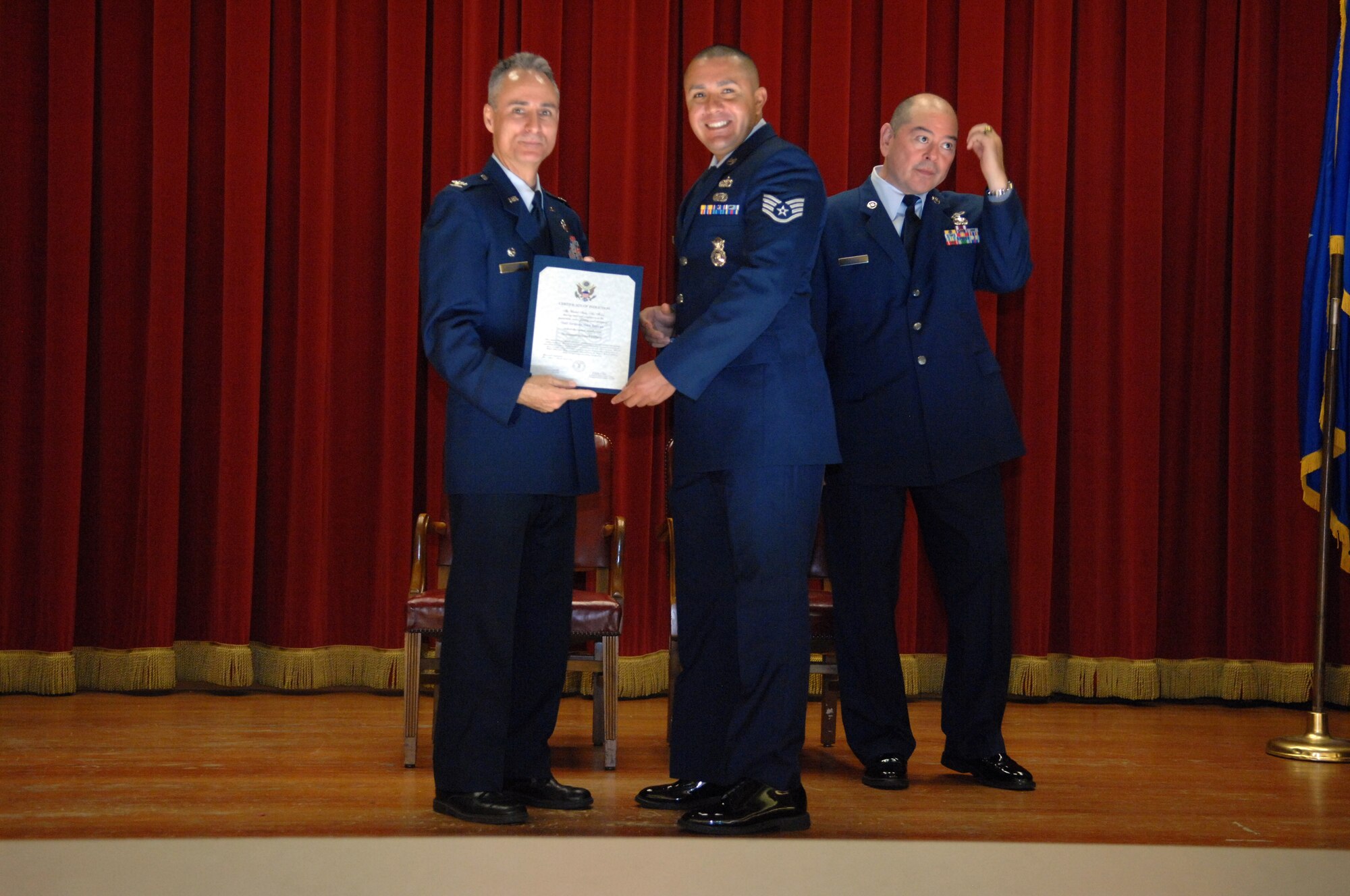 NCO and SNCO Induction Ceremony. (U.S. Air Force photo by SSgt Keith Lawson) 
