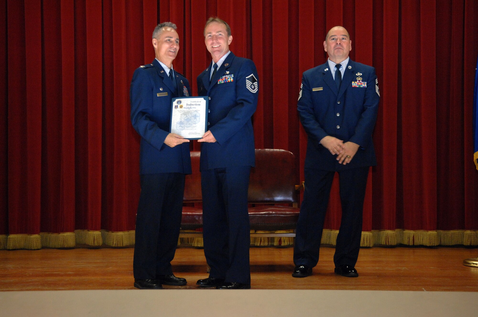 NCO and SNCO Induction Ceremony. (U.S. Air Force photo by SSgt Keith Lawson) 
