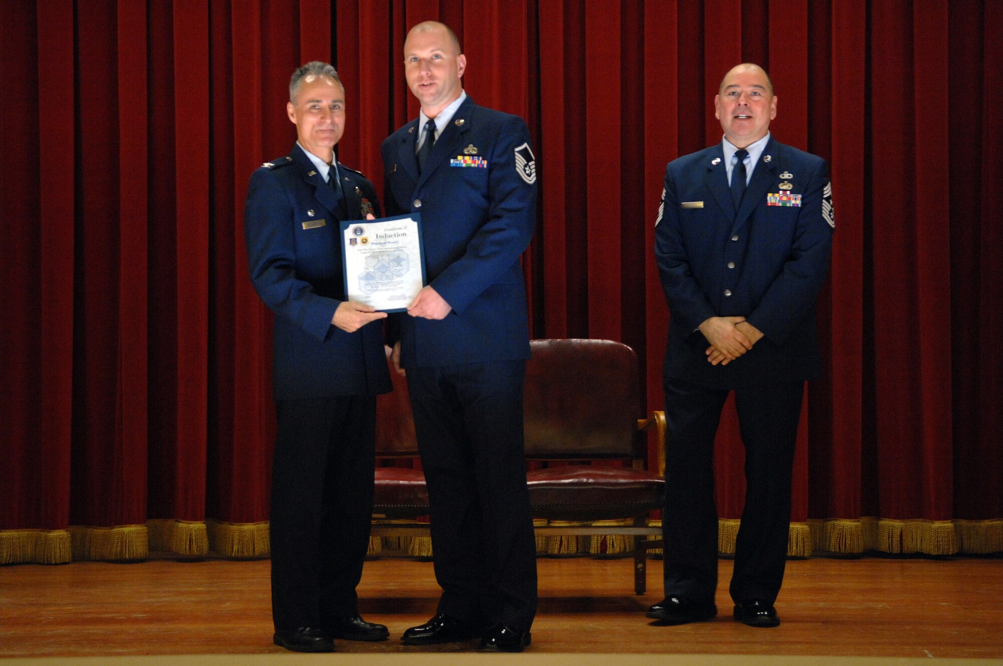 NCO and SNCO Induction Ceremony. (U.S. Air Force photo by SSgt Keith Lawson) 

