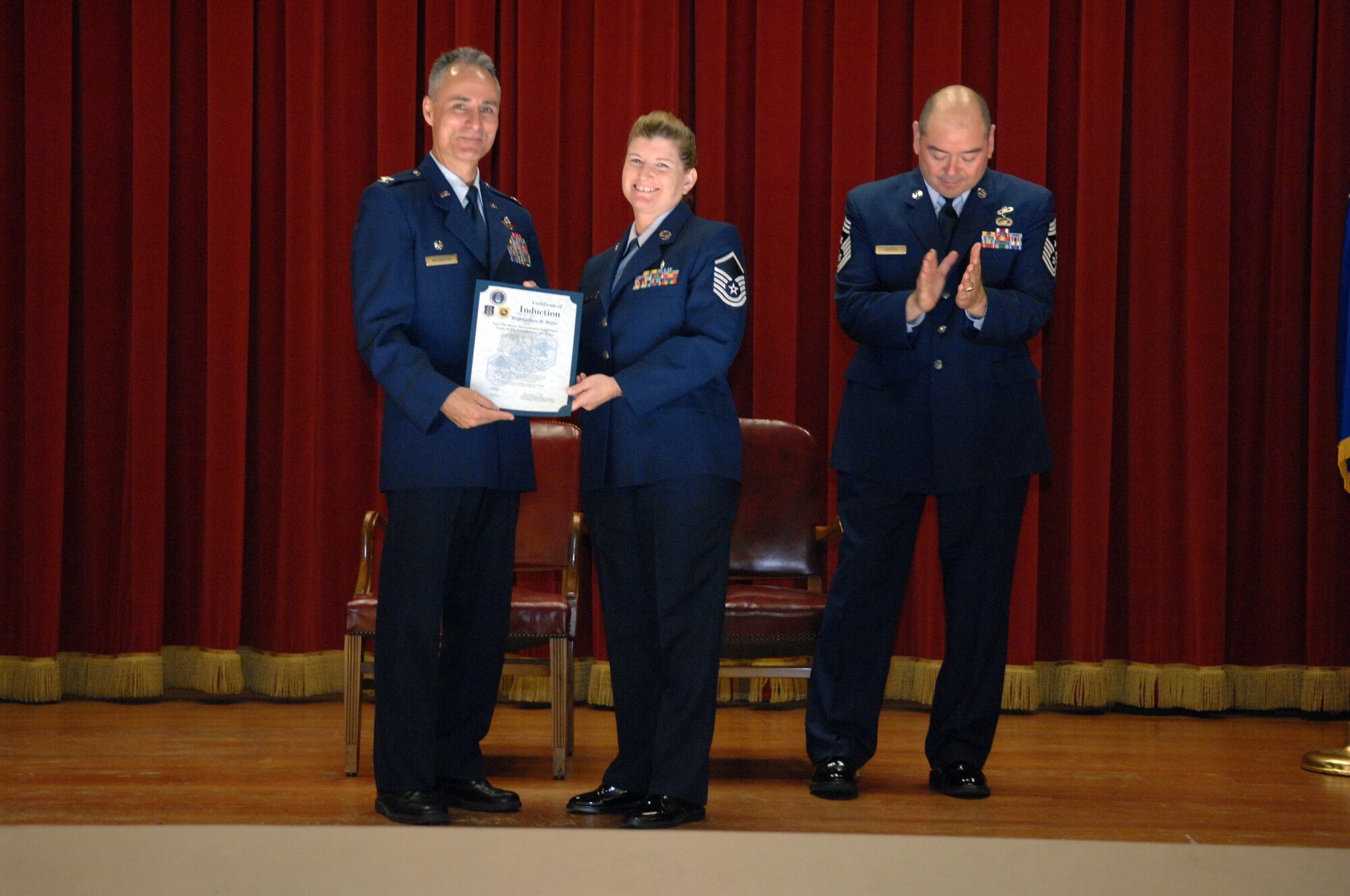 NCO and SNCO Induction Ceremony. (U.S. Air Force photo by SSgt Keith Lawson) 

