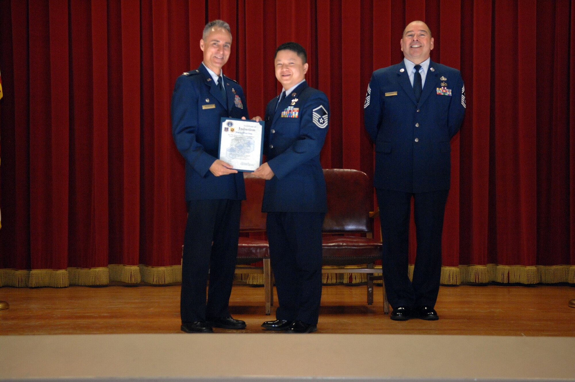 NCO and SNCO Induction Ceremony. (U.S. Air Force photo by SSgt Keith Lawson) 

