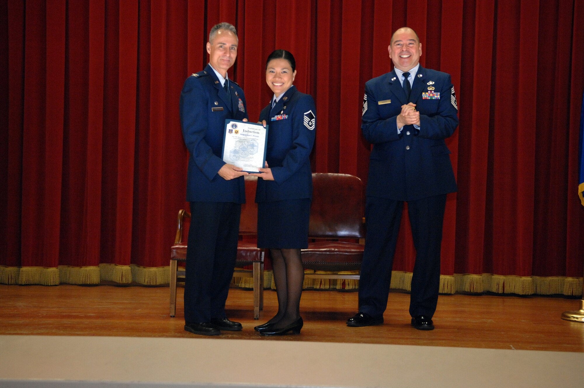 NCO and SNCO Induction Ceremony (U.S. Air Force photo by Staff Sgt. Keith Lawson)