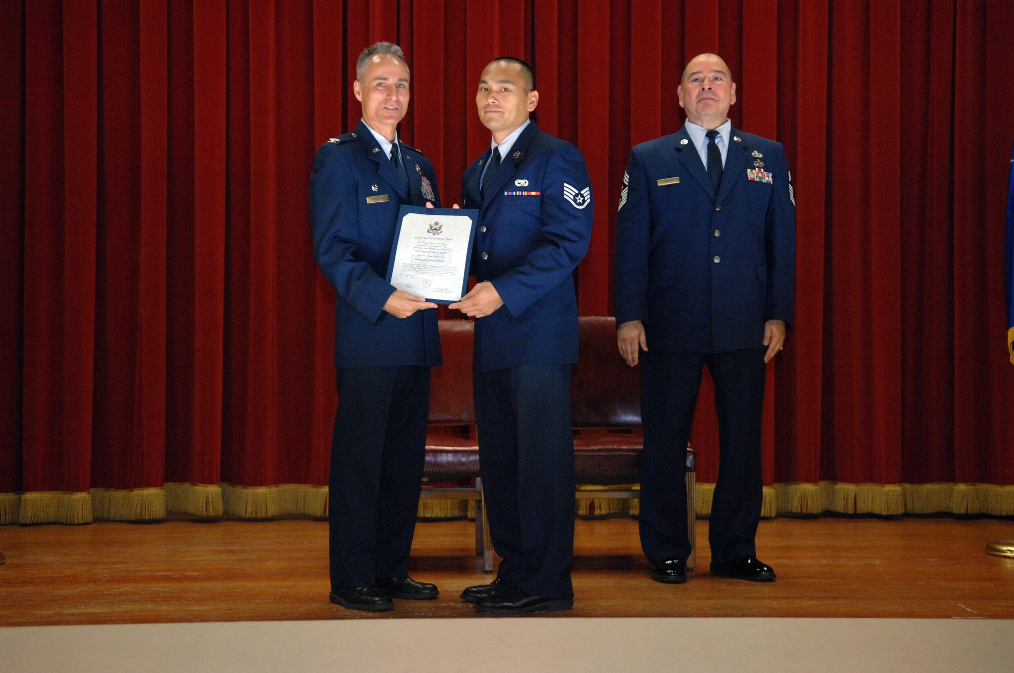 NCO and SNCO Induction Ceremony (U.S. Air Force photo by Staff Sgt. Keith Lawson)