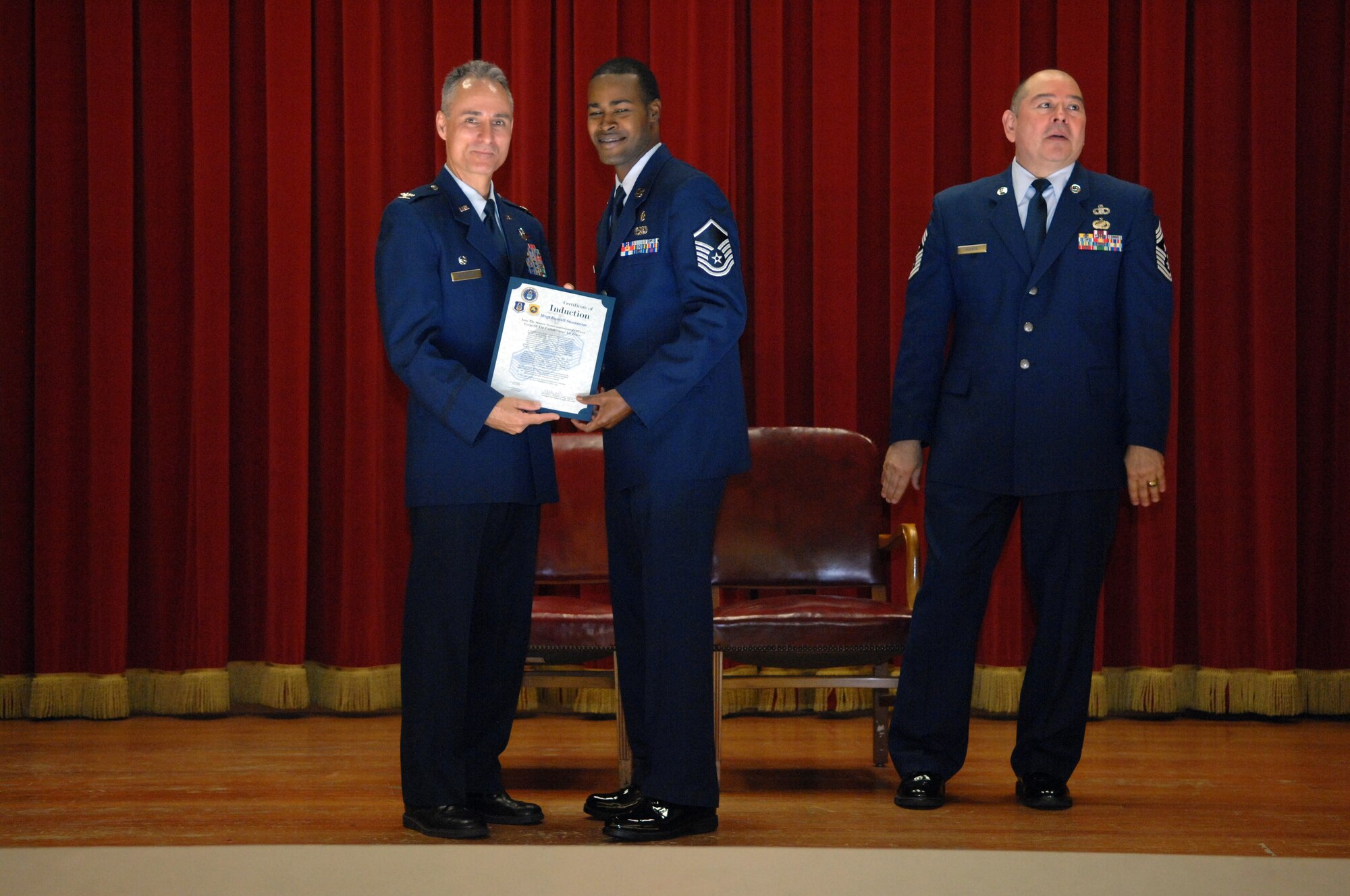 NCO and SNCO Induction Ceremony (U.S. Air Force photo by Staff Sgt. Keith Lawson)