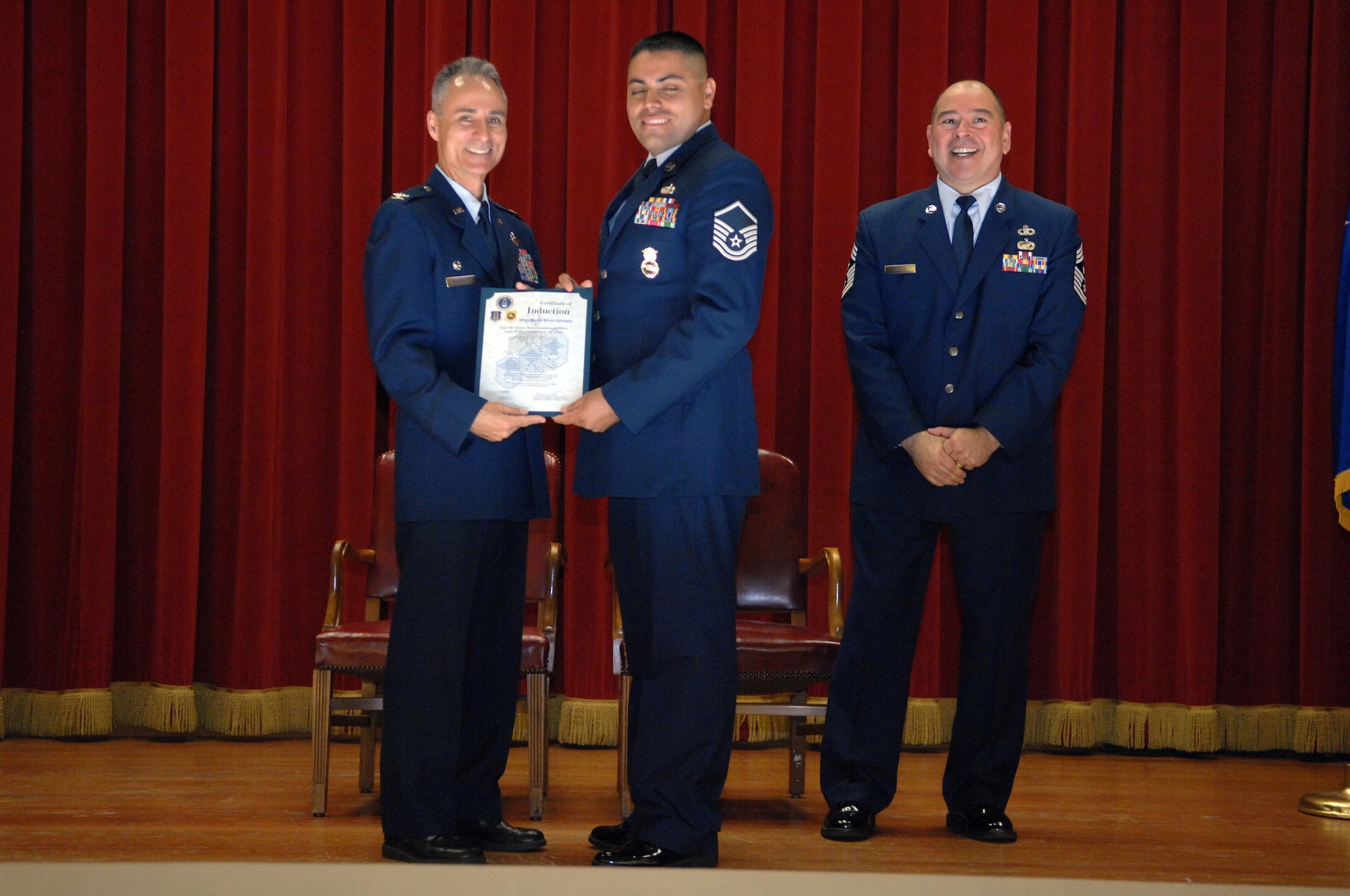 NCO and SNCO Induction Ceremony (U.S. Air Force photo by Staff Sgt. Keith Lawson)