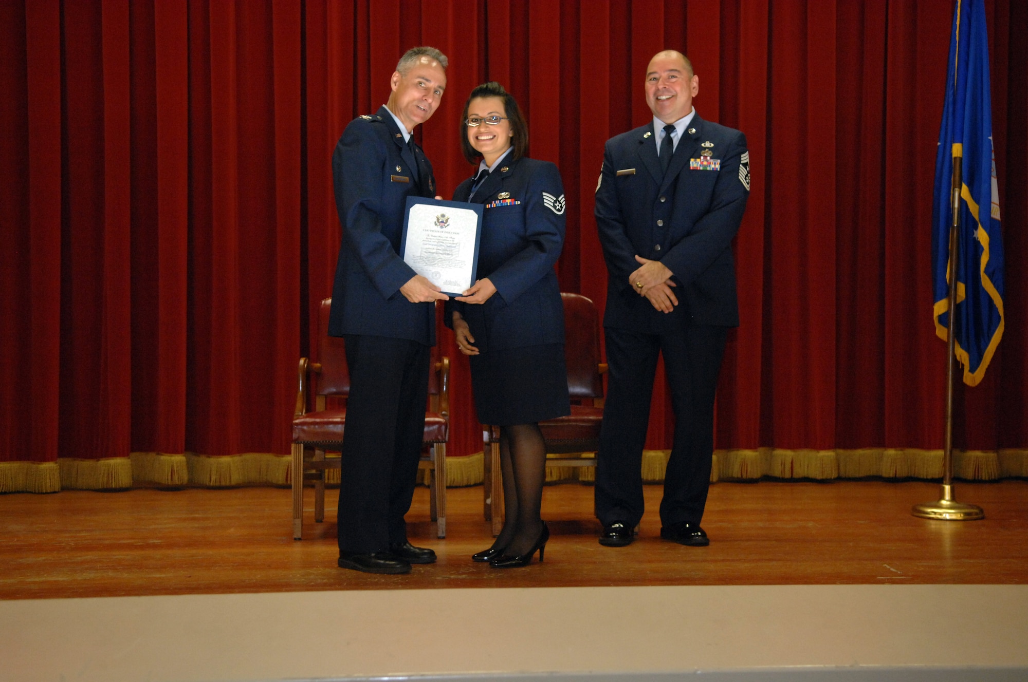 NCO and SNCO Induction Ceremony (U.S. Air Force photo by Staff Sgt. Keith Lawson)