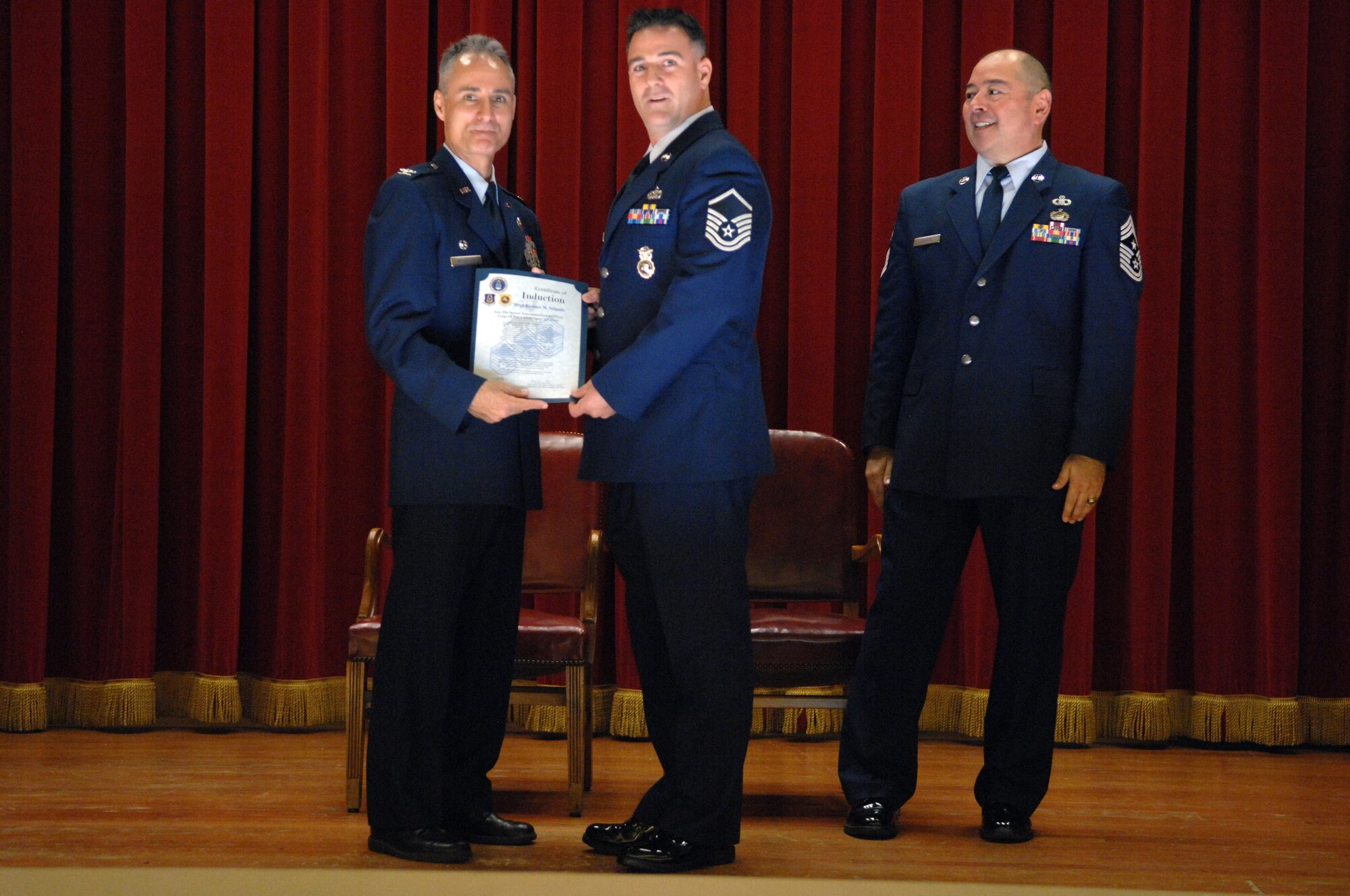 NCO and SNCO Induction Ceremony (U.S. Air Force photo by Staff Sgt. Keith Lawson)