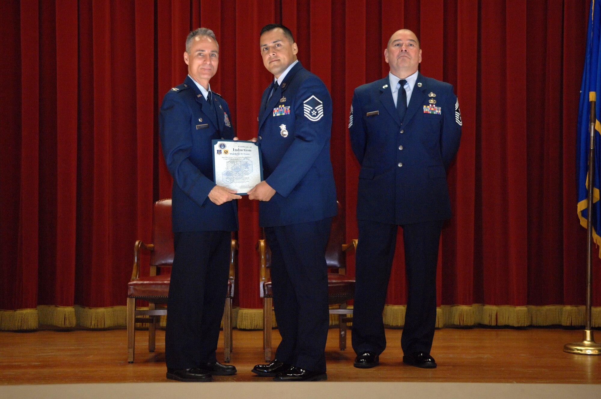 NCO and SNCO Induction Ceremony (U.S. Air Force photo by Staff Sgt. Keith Lawson)