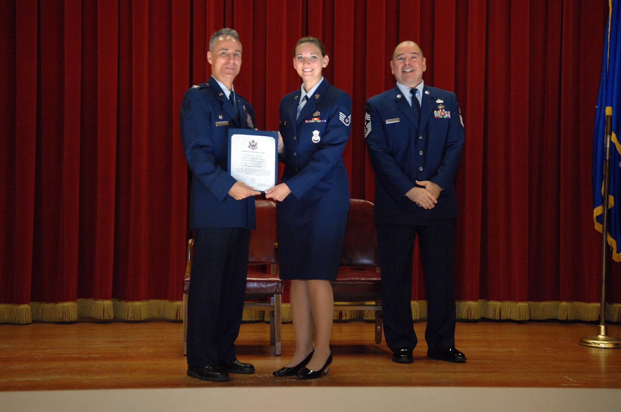 NCO and SNCO Induction Ceremony. (U.S. Air Force photo by SSgt Keith Lawson)