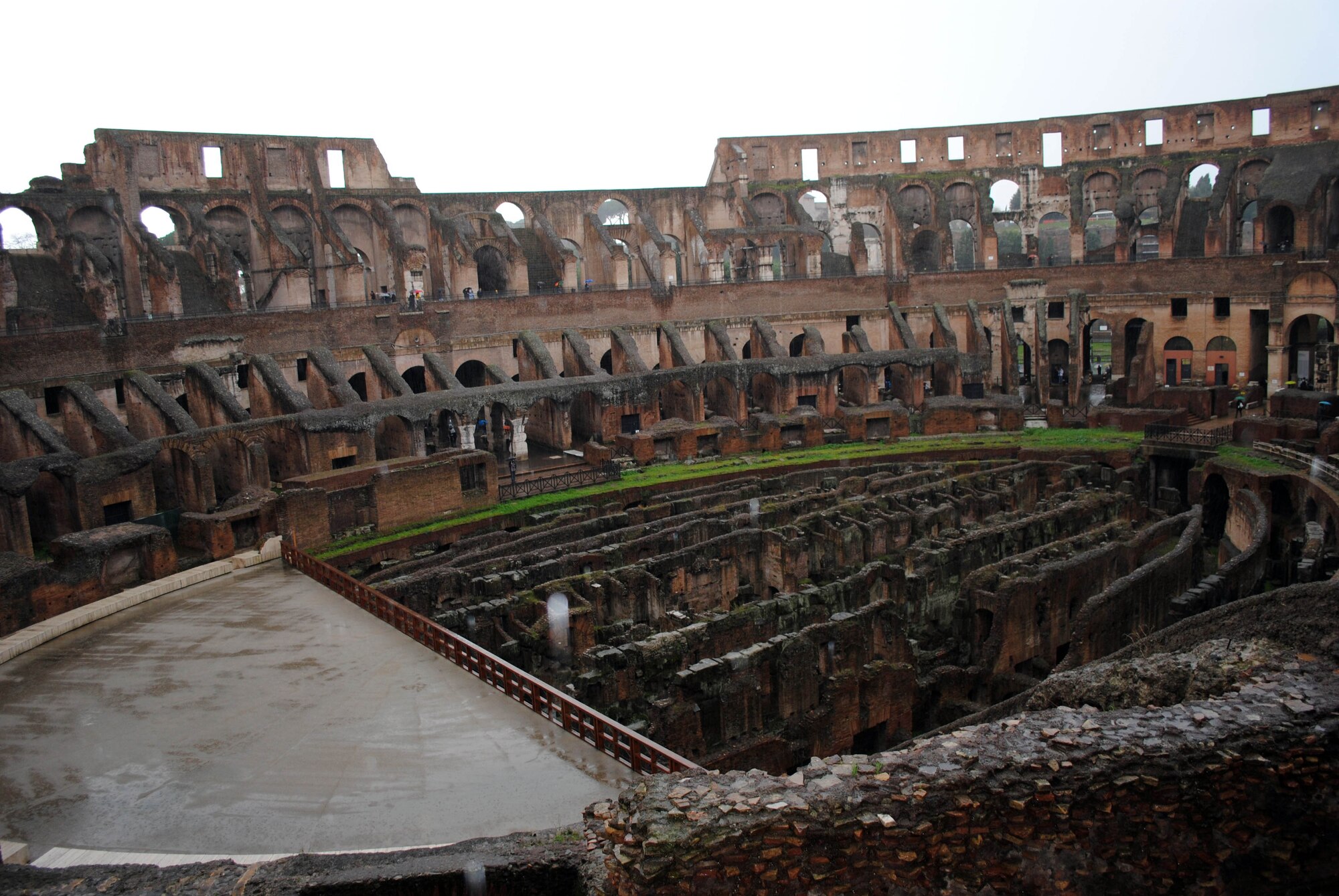 SPANGDAHLEM AIR BASE, Germany – Inside the Coliseum opened in 80 AD.  The Coliseum could seat about 50,000 people who came to watch gladiatorial fights, mock sea battles, animal hunts, executions, battle reenactments and drama.  Much of the building material from the Coliseum was scavenged and used for other buildings in the city.  Twenty-six service members and civilians booked a trip to Rome Dec. 21 – 25 with the 52nd Force Support Squadron’s Information, Tickets and Travel office. (USAF photo/Master Sgt. Kelley J. Stewart)