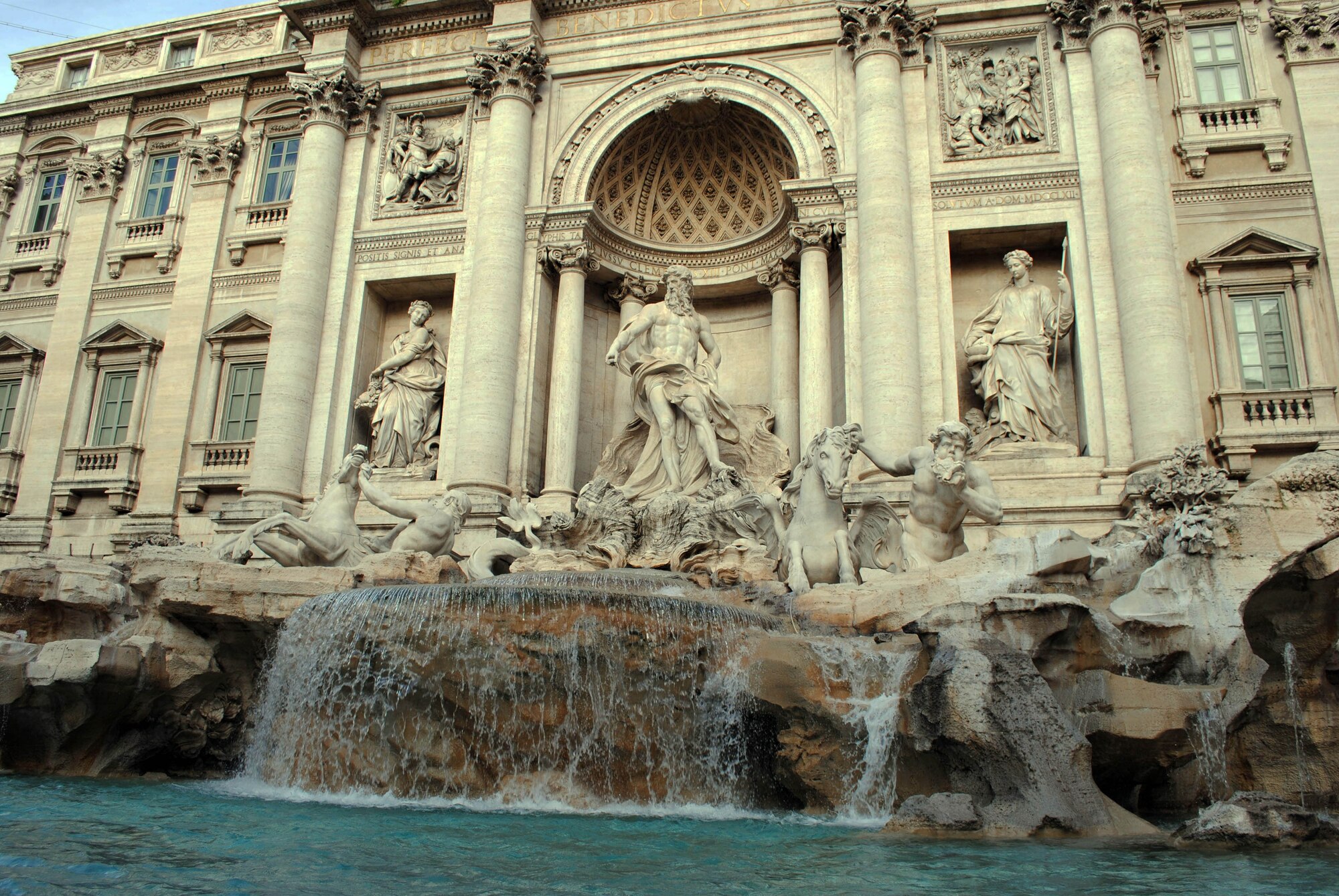 SPANGDAHLEM AIR BASE, Germany – Trevi Fountain is a popular tourist spot in Rome.  It was commissioned by Pope Clement XII in 1732 and was built by Nicola Salvi.  Construction was completed in 1762.  A popular legend says if a person tosses a coin into Trevi Fountain, he or she will return to Rome.  Twenty-six service members and civilians booked a trip to Rome Dec. 21 – 25 with the 52nd Force Support Squadron’s Information Tickets and Travel office. (USAF photo/Master Sgt. Kelley J. Stewart)
