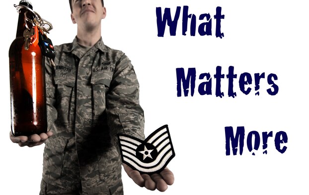 MOODY AIR FORCE BASE, Ga. -- As the Air Force continues to crack down on DUIs, it is ultimately an Airman's decision to drink responsibly. The consequences of drinking and driving could cause Airmen to lose rank and possibly risk their career. (U.S. Air Force illustration/Airman 1st Class Douglas Ellis)(RELEASED) 
