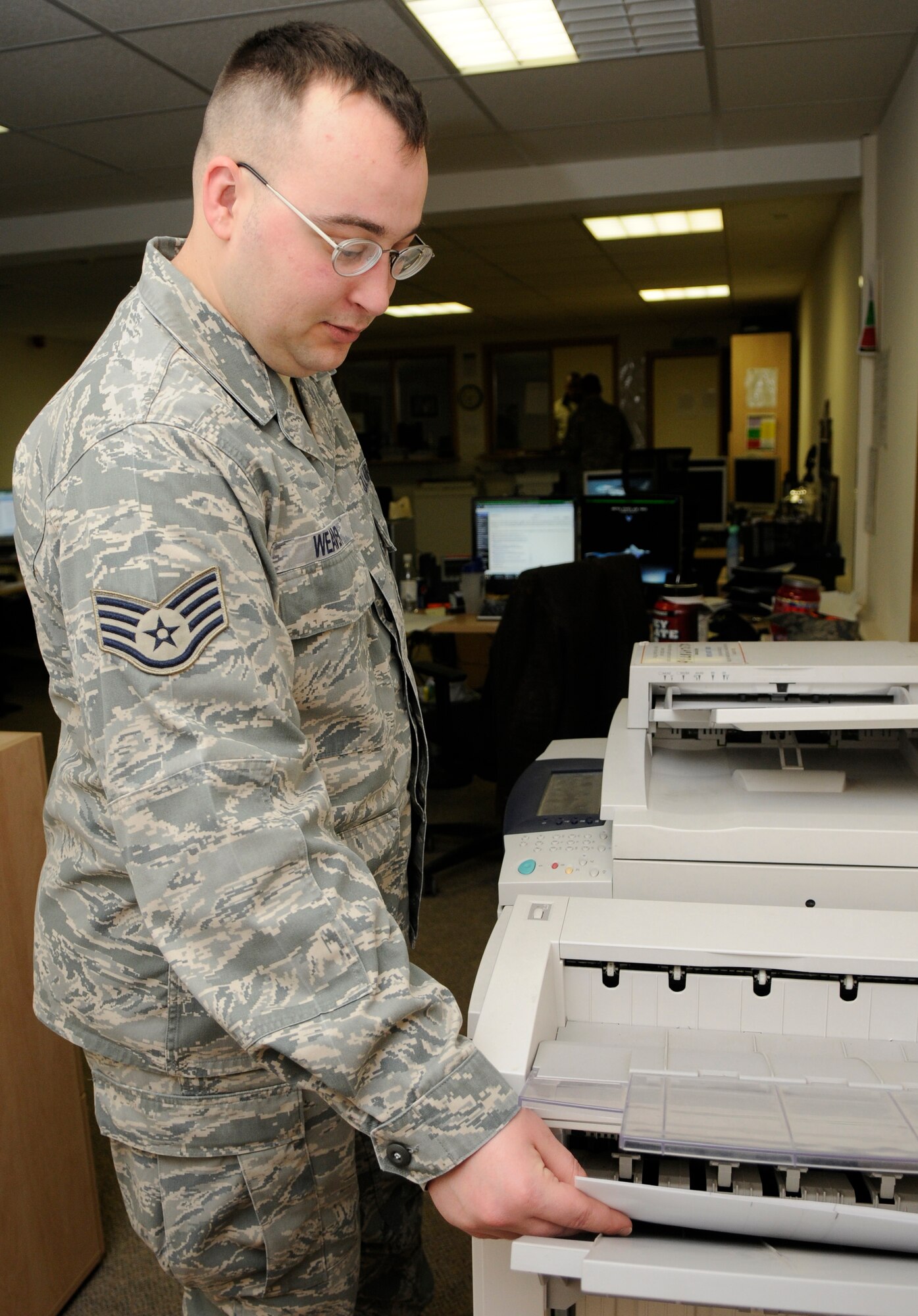 SPANGDAHLEM AIR BASE, Germany -- Staff Sgt. Patrick Weaver, 52nd Comptroller Squadron, is the 52nd Fighter Wing's Top Saber Performer for the week of Jan. 29-Feb. 4. (U.S. Air Force photo/Airman 1st Class Staci Miller)
