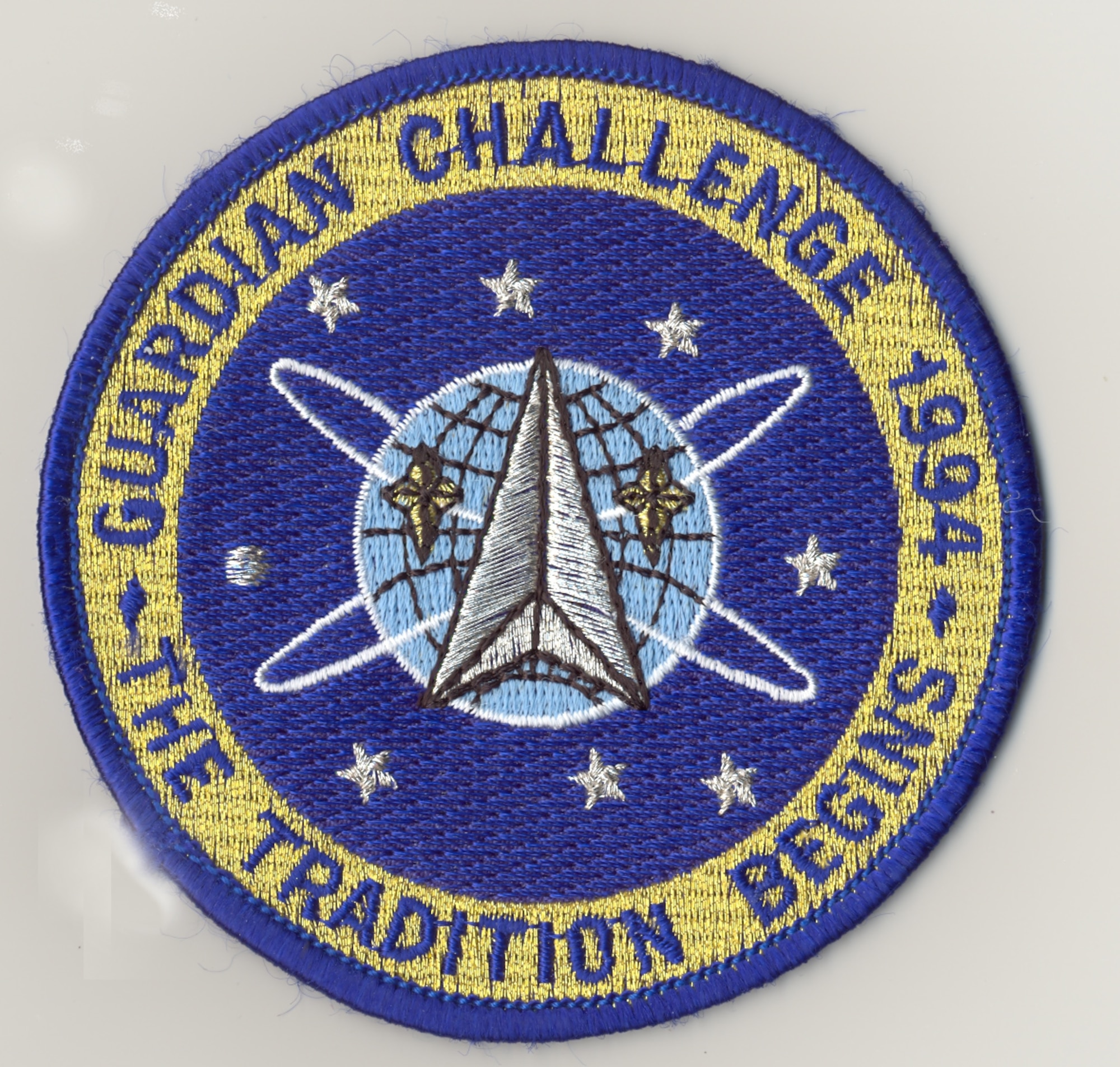 This is the patch worn by the first Guardian Challenge competitors in 1994. Guardian Challenge 2010 is faithful to the proud heritage established throughout the competition?s history. In addition to new high-tech competition events GC 2010 incorporates many element?s from history. (U.S. Air Force photo)
