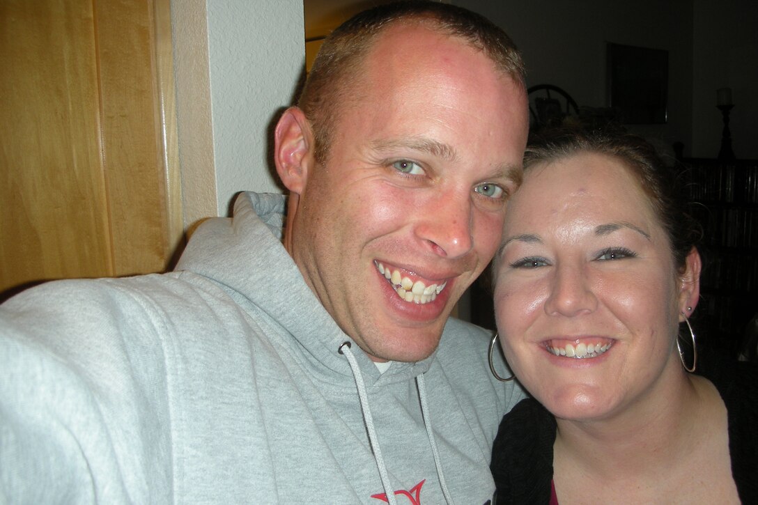 Tech. Sgt. Greg Styer, 633d Civil Engineer Squadron network integration non commissioned-officer-in-charge,  and Staff Sgt. Christina Styer, 633d Air Base Wing Public Affairs customer service NCOIC, attribute their happy dual military marriage to love, patience and good communication.