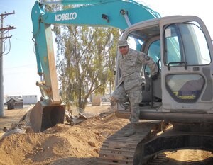 Senior Master Sgt. Cesareo Montoya is deployed from the 633d Civil Engineer Squadron at Langley Air Force Base, Va.  (Courtesy photo)