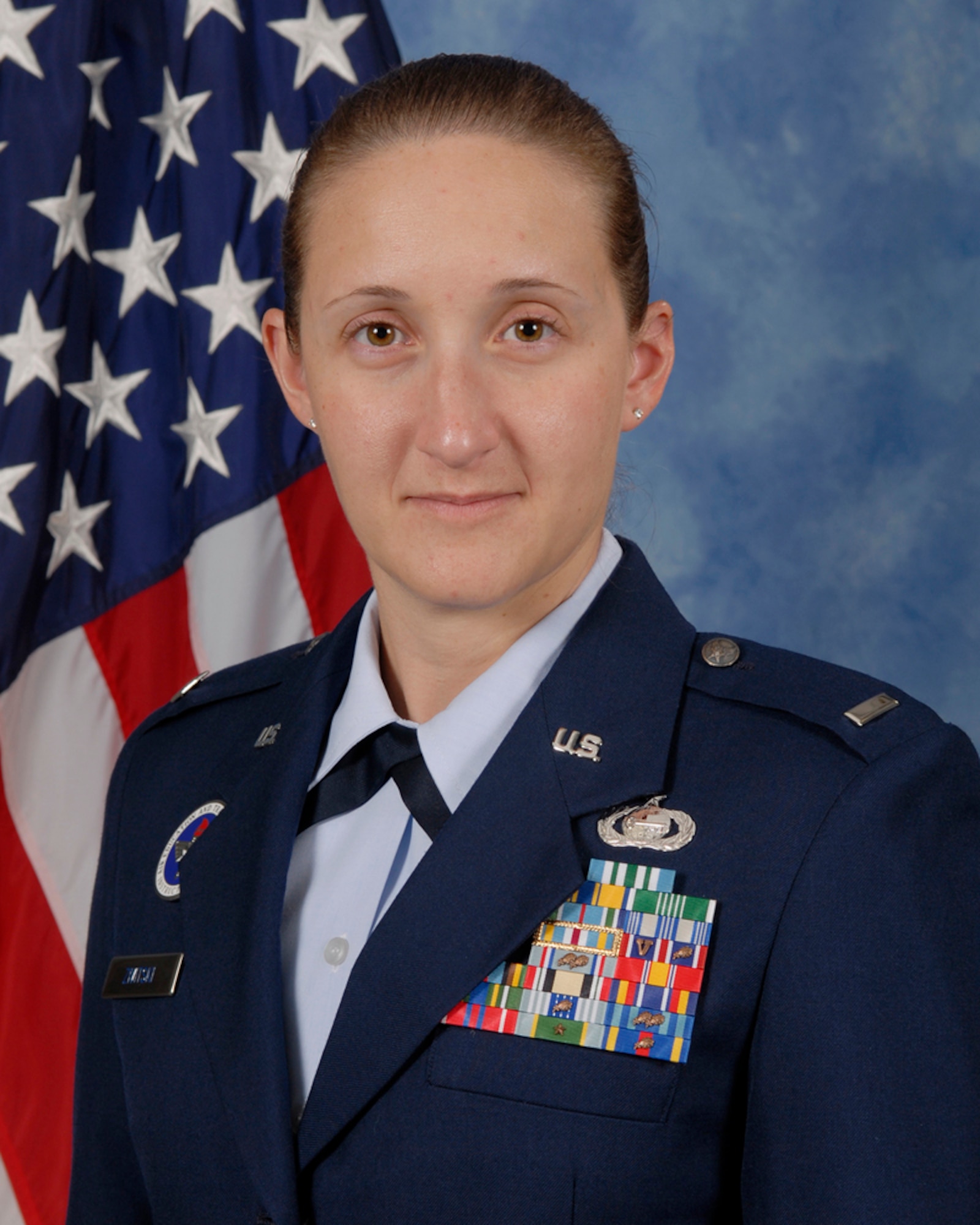 1st Lt. Liane Zivitski, 315th Training Squadron is the 2009 Company Grade Officer of the year at 17th Training Wing, Goodfellow AFB, Texas. The annual awards program recognizes both civilians and members in 16 categories of the Air Force, Army, Navy and Marines who are assigned to the wing, for their significant contributions to the 17 TRW, the community and mission. (U.S. Air Force photo/ Lou Czarnecki)
