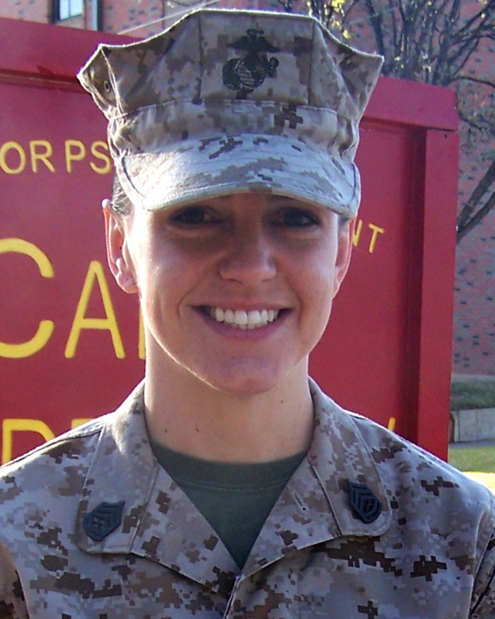Gunnery Sgt. Sara Clark, Marine Corp Detachement, is the 2009 Marine Staff NCO of the year for the 17th Training Wing, Goodfellow AFB, Texas. The annual awards program recognizes both civilians and members in 16 categories of the Air Force, Army, Navy and Marines who are assigned to the wing, for their significant contributions to the 17 TRW, the community and mission. (U.S. Air Force photo/ Lou Czarnecki)