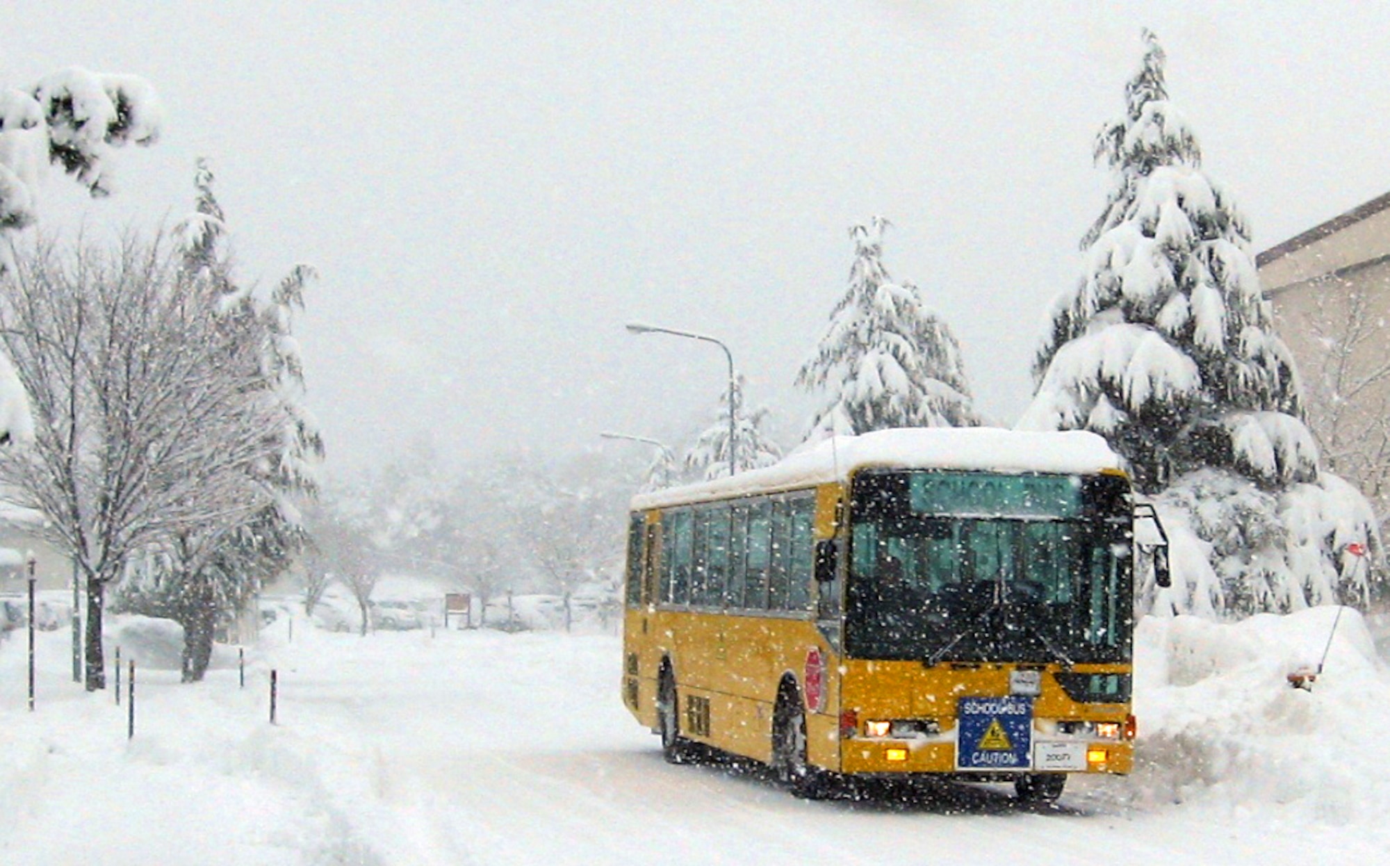 MISAWA AIR BASE, Japan -- Beginning in the fall of 2010, off-base bus stops will rezone to accommodate a shift in the student population. The decision was made to alleviate the strain on teachers and facilities at the Misawa’s two elementary schools, Cummings and Sollars. (Photo courtesy of Chris Zeitvodel, Department of Defense Education Activity Pacific Region, Japan District, Misawa Complex student transportation manager)