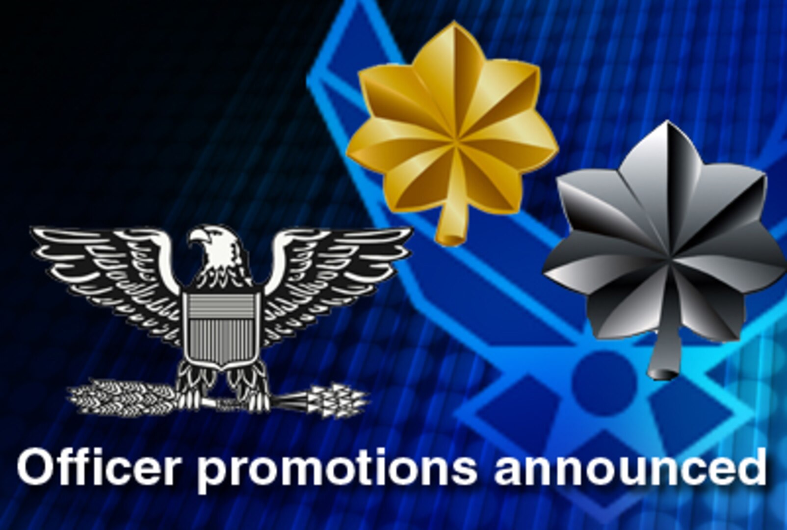 Air Force officials selected 30 lieutenant colonels, 47 majors, and 3,087 captains for promotion during the 2009C chaplain, judge advocate and Line of the Air Force Central Selection boards. 