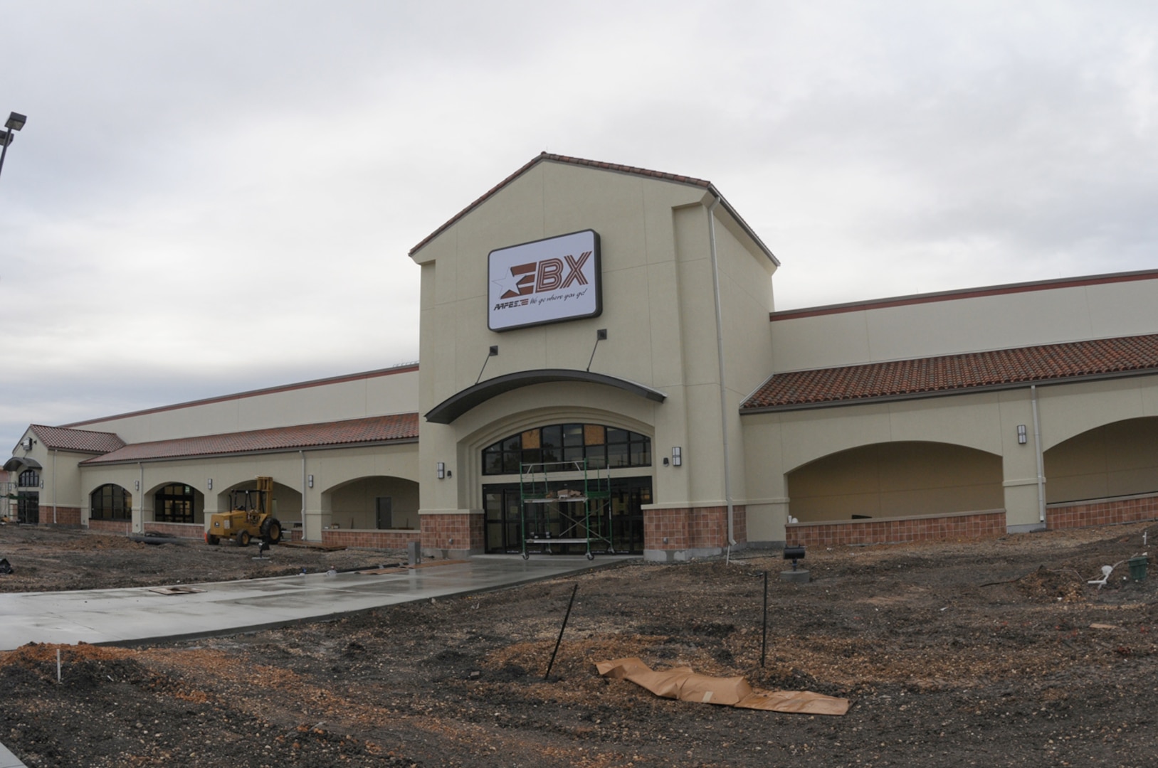 The new Randolph Base Exchange nears completion. Some functions, including military clothing sales and AAFES food court restaurants will open in the new facility Feb. 19. (U.S. Air Force photo/Don Lindsey)