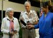 Mrs. Doris Avery (Dee), speaks to member of the media, prior to a ceremony in her honor. Then-Lieutenant Avery, served a nurse in World War II. General Gary North, Pacific Air Forces, commander, presented the Noncommissioned Officers' Association World War II Veterans Medallion to Mrs. Avery, at the Courtyard of Heroes, Joint Base Pearl Harbor Hickam, Hawaii, Feb. 5, 2010, for her heroic efforts. (U.S. Air Force photo/Tech. Sgt Jerome S. Tayborn)