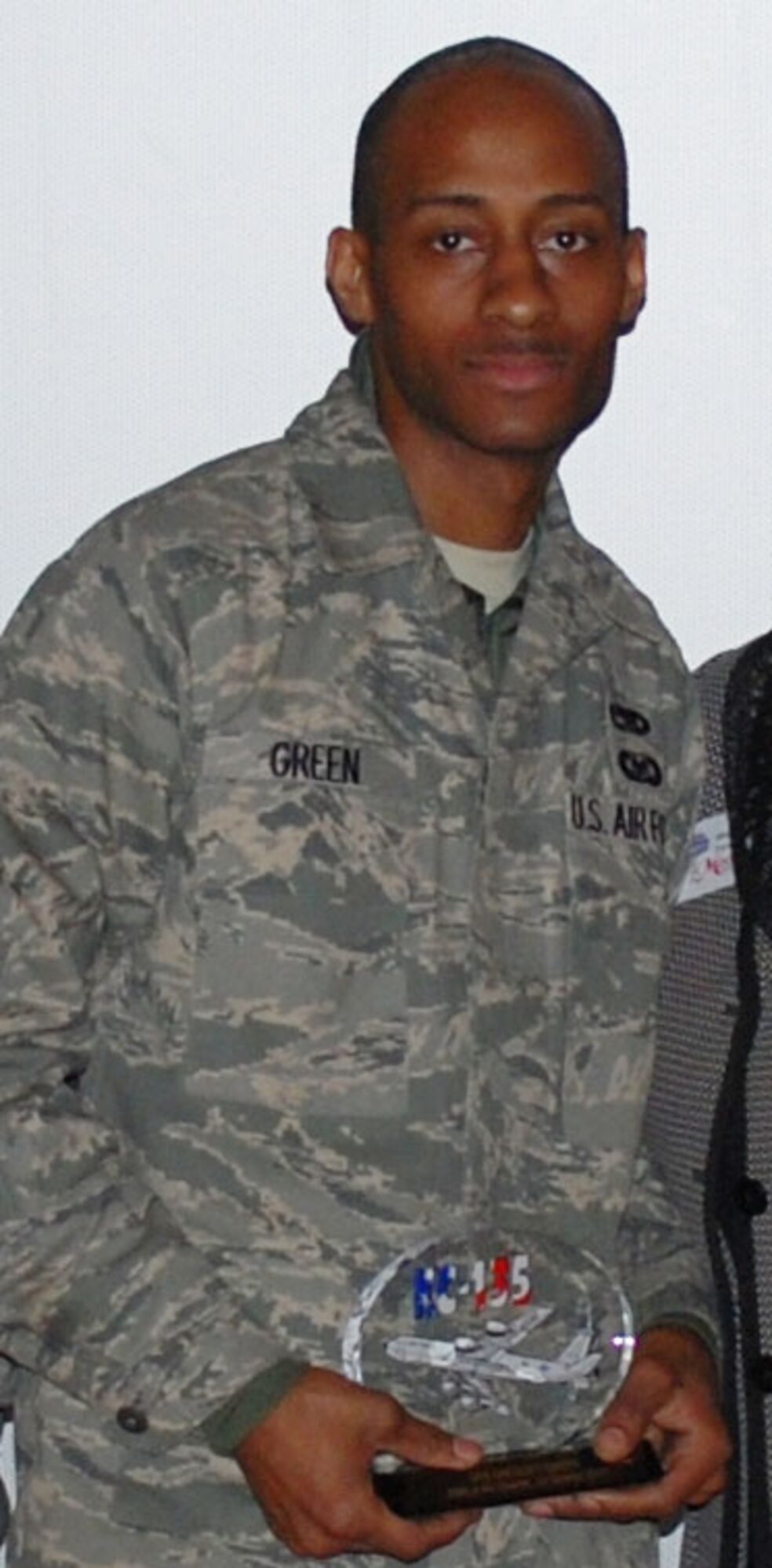 Senior Airman Green, an aircraft maintenance technician, with the 507th Maintenance Squadron was named Airman of the Quarter. 
