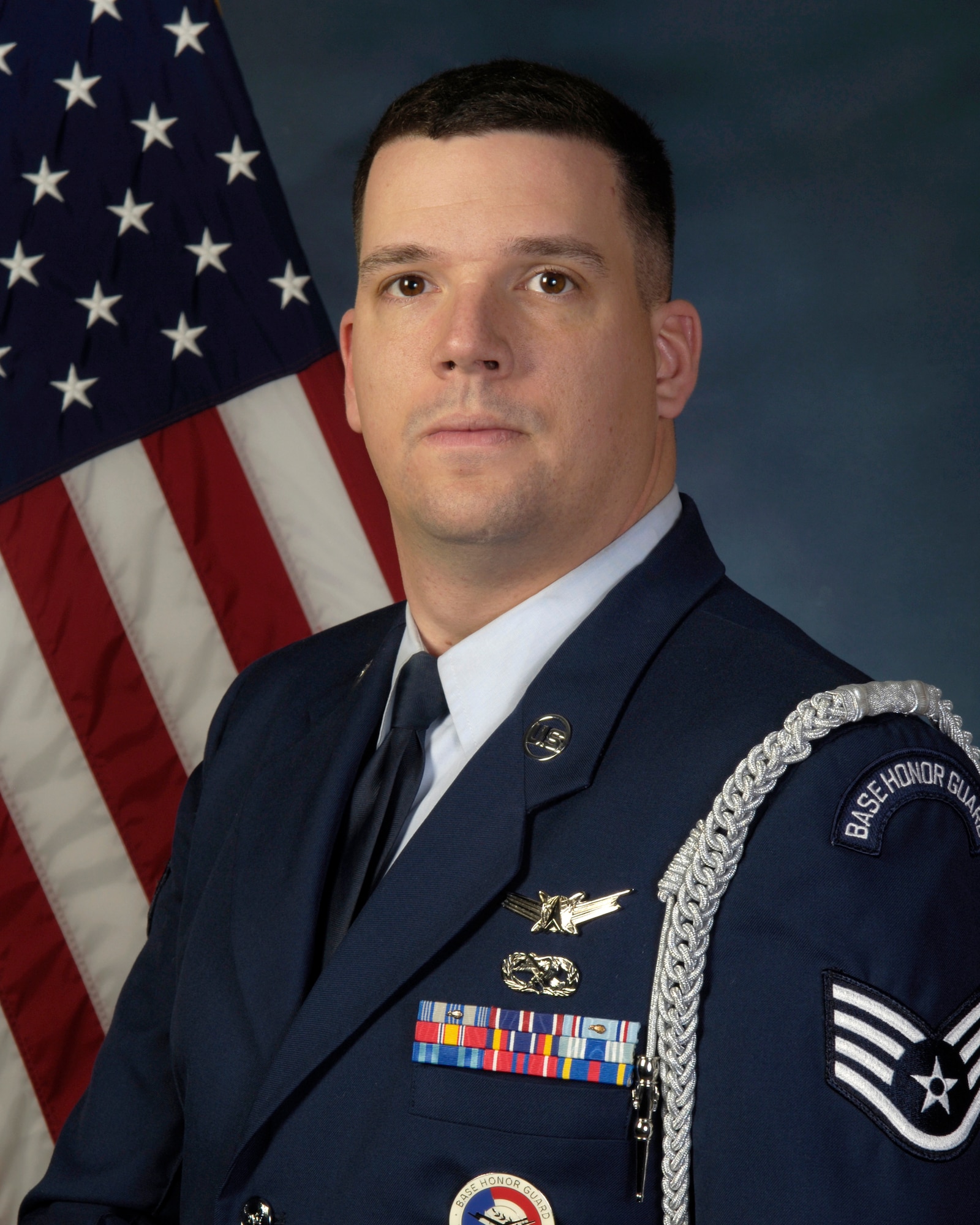 The Team Buckley Honor Guard NCO of the year Staff Sgt. Josh Petersen, 2nd Space Warning Squadron. (U.S. Air Force photo)