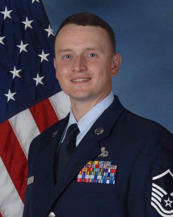 The Team Buckley senior NCO of the year is Master Sgt. Christopher Hart, 460th Operations Group. Sergeant Hart is also the 460th Space Wing senior NCO of the year. (U.S. Air Force photo)