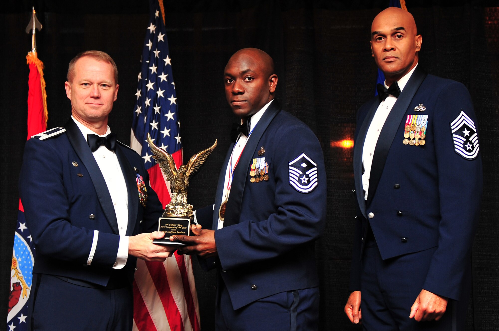 First Sergeant of the Year: Master Sgt. Shaffinie Wallace (U.S. Air Force photo/Senior Airman Rae Perry)
