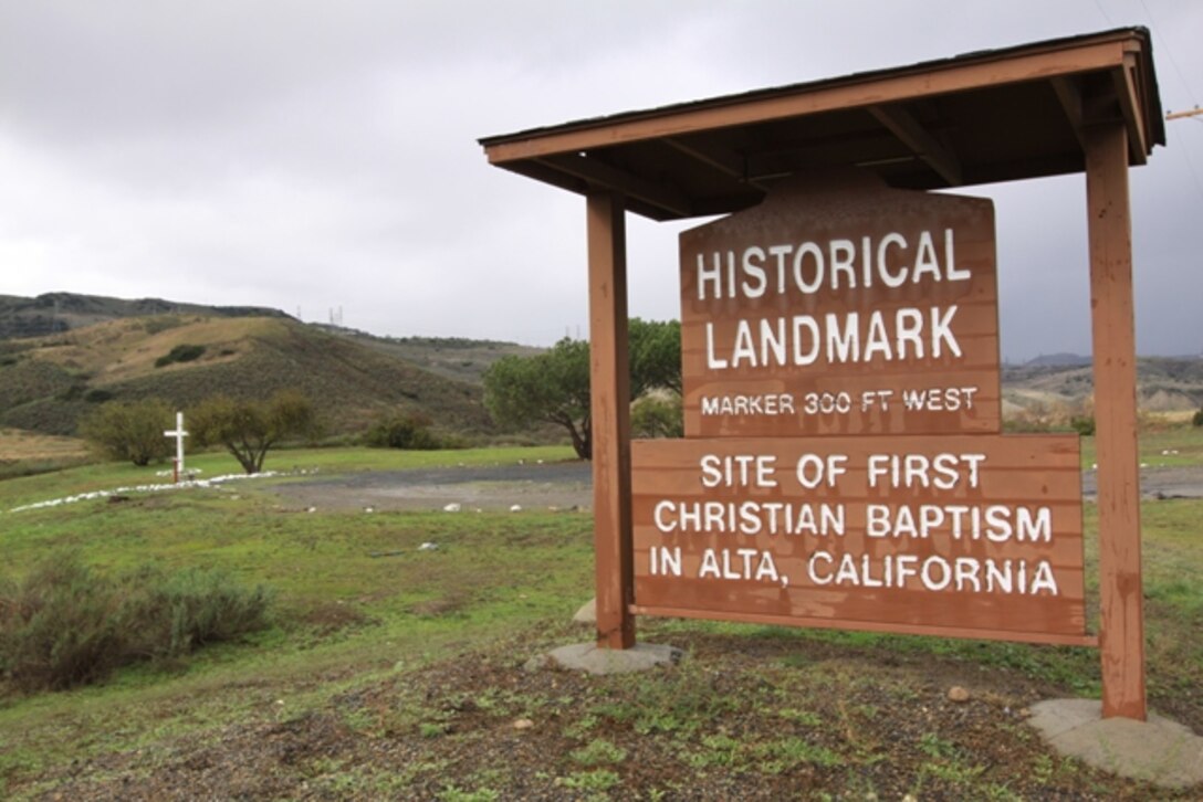 Camp Pendleton is home to where the first known Christian baptism was performed in California in 1769, when the Spanish traveled through Alta California to colonize the region. During this expedition, Father Francisco Gomez baptized two ill Native American Acjachemen children. To honor this sacrament, the missionaries named the area Cristianitos, meaning “little Christians.”