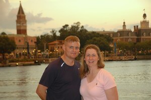 Senior Master Sgt. John Elstrom, 71st Aircraft Maintenance Unit assistant superintendent, and Master Sgt. Bethany Elstrom, Flag Administration to commander, United States Joint Forces, Norfolk, Va. conclude sacrifice, compromise, communication and creativity as the means to a happy dual-military marriage.
