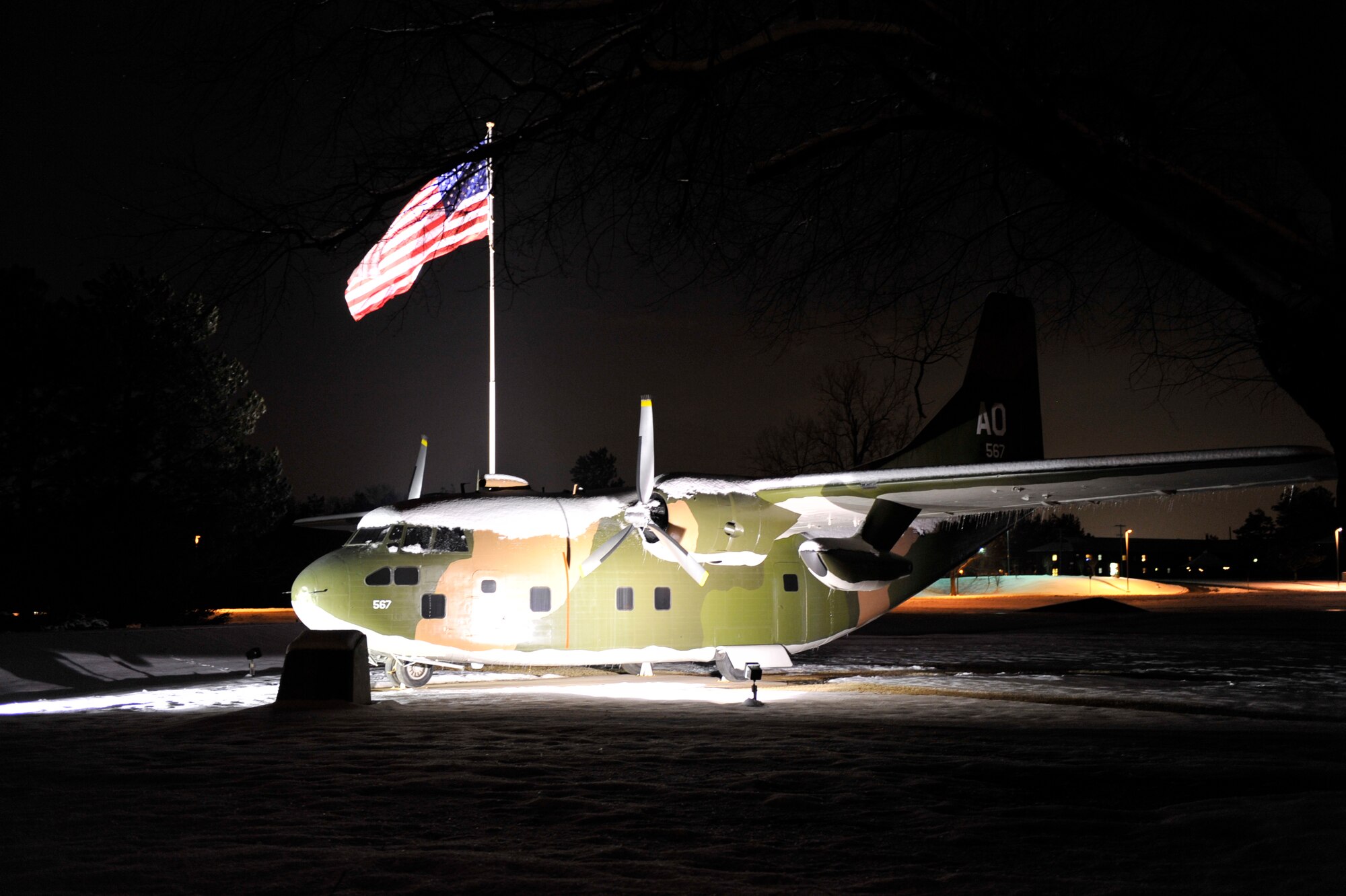 Little Rock Air Force Base suspended operations Feb. 9 due to an accumulation of 4 inches of snow over Feb. 8.  (U.S. Air Force Photo by Senior Airman Christine Clark)
