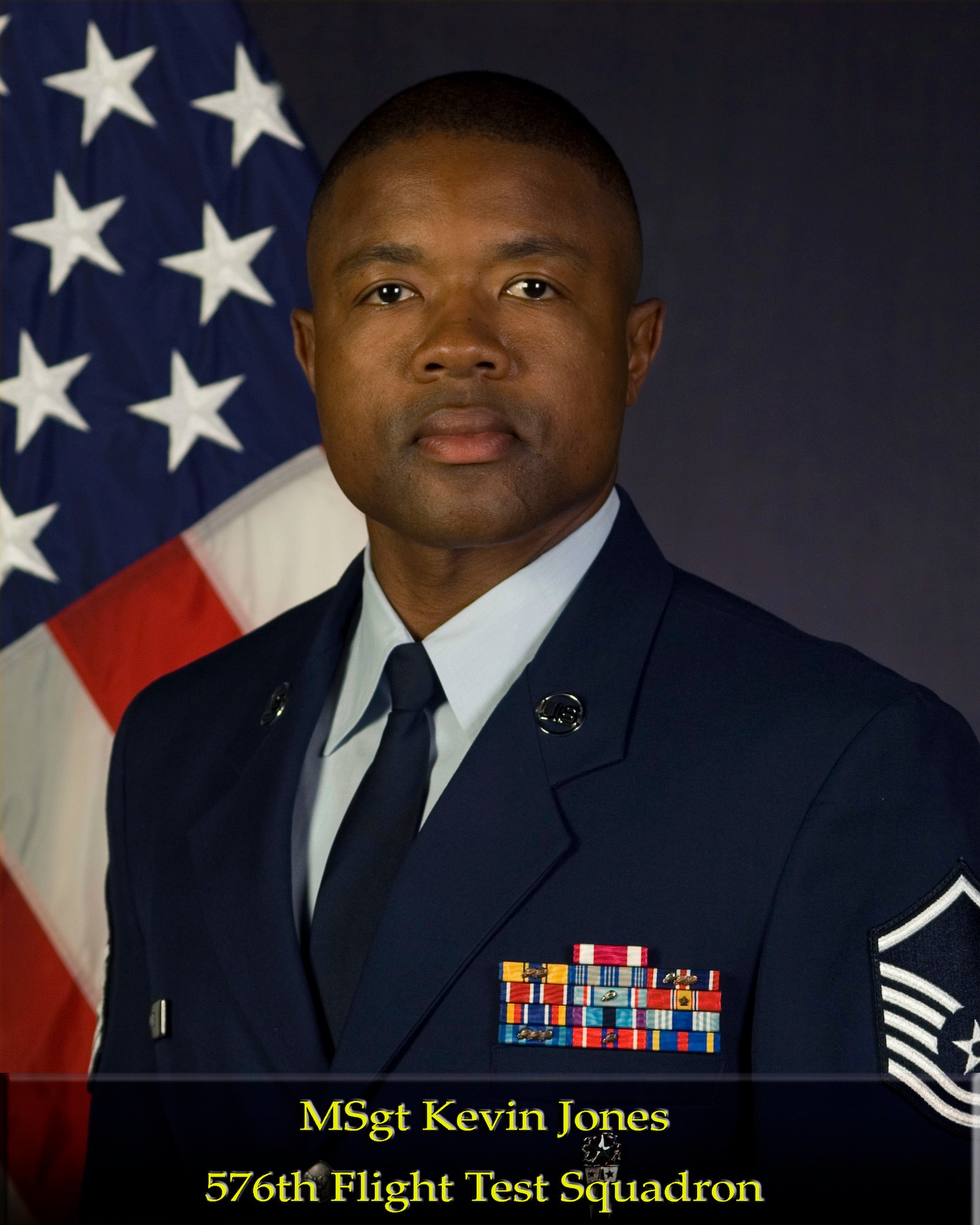 VANDENBERG AIR FORCE BASE, Calif. --  Master Sgt. Kevin Jones, of the 576th Flight Test Squadron, is the Vandenberg Associate Unit Senior NCO of the Year for 2009. (U.S. Air Force photo)
